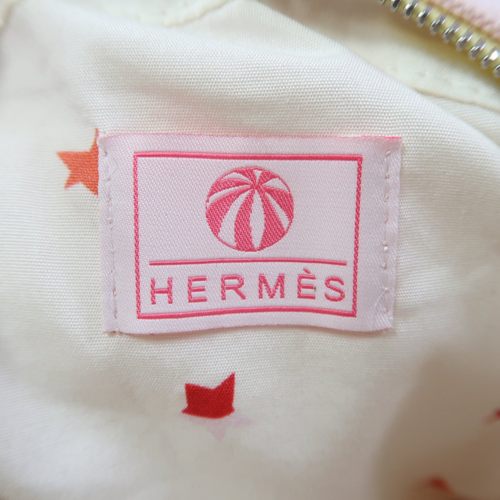 HERMES 【激減優惠】帆布Circus Sakarecre銀扣肩背袋粉紅色