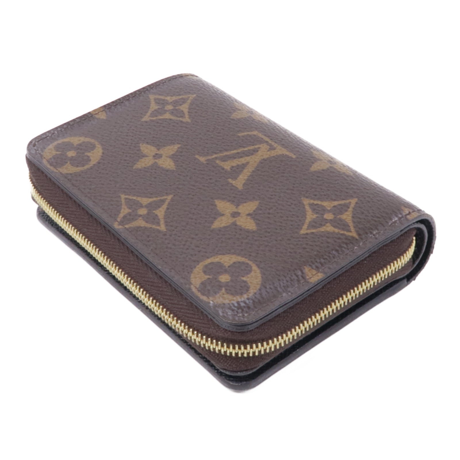 LOUIS VUITTON Monogram Giant Reverse Lou Wallet金扣錢包