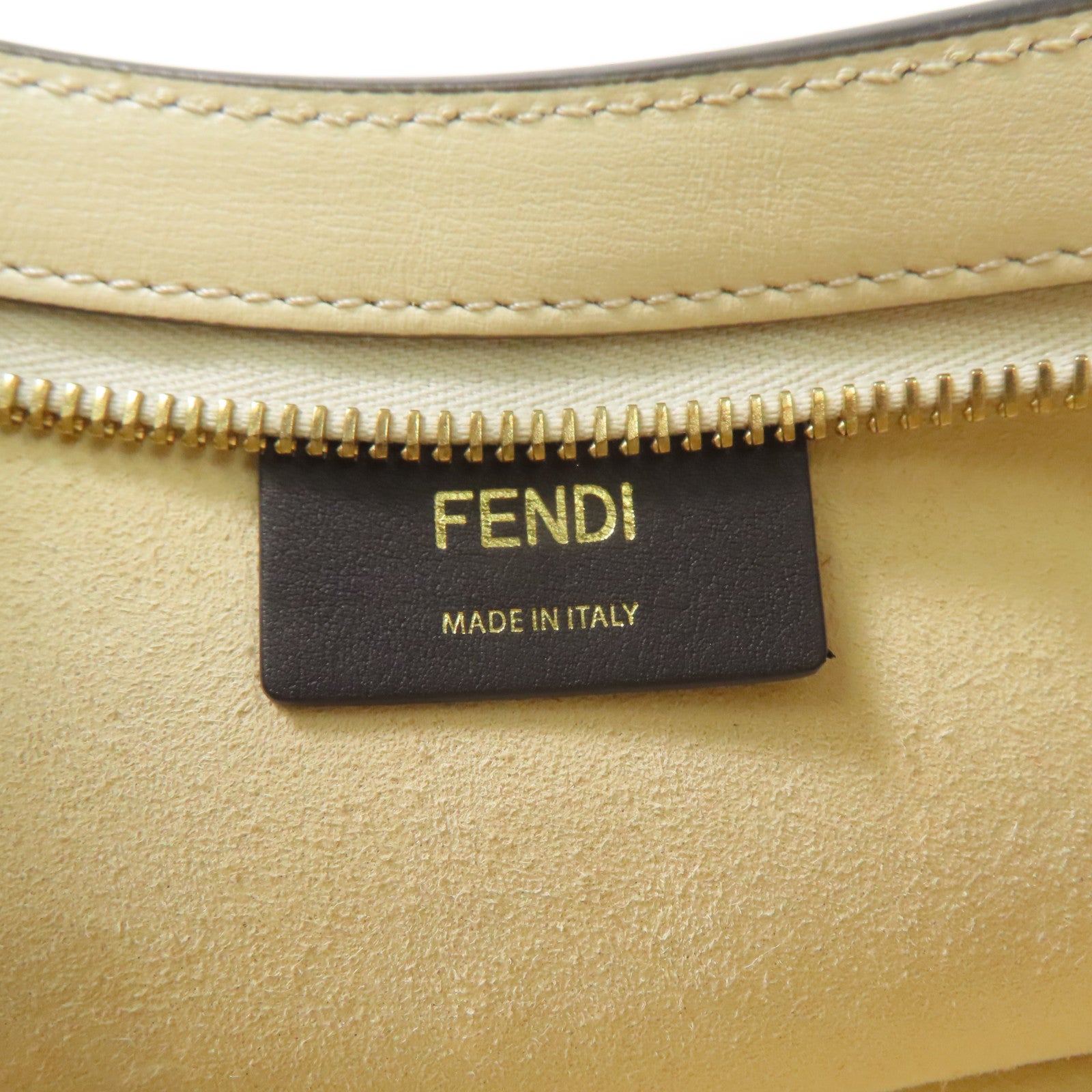 FENDI 牛皮皮革O'Lock Swing金扣手挽肩背兩用袋亮珊瑚色