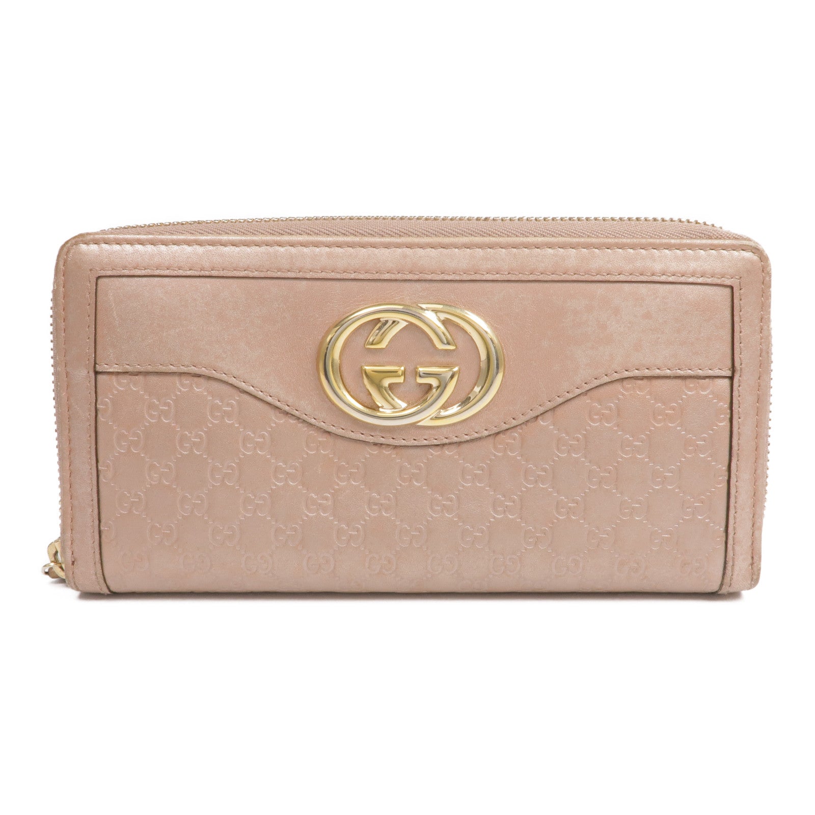 GUCCI 【激減優惠】牛皮皮革Long Wallet金扣長錢包