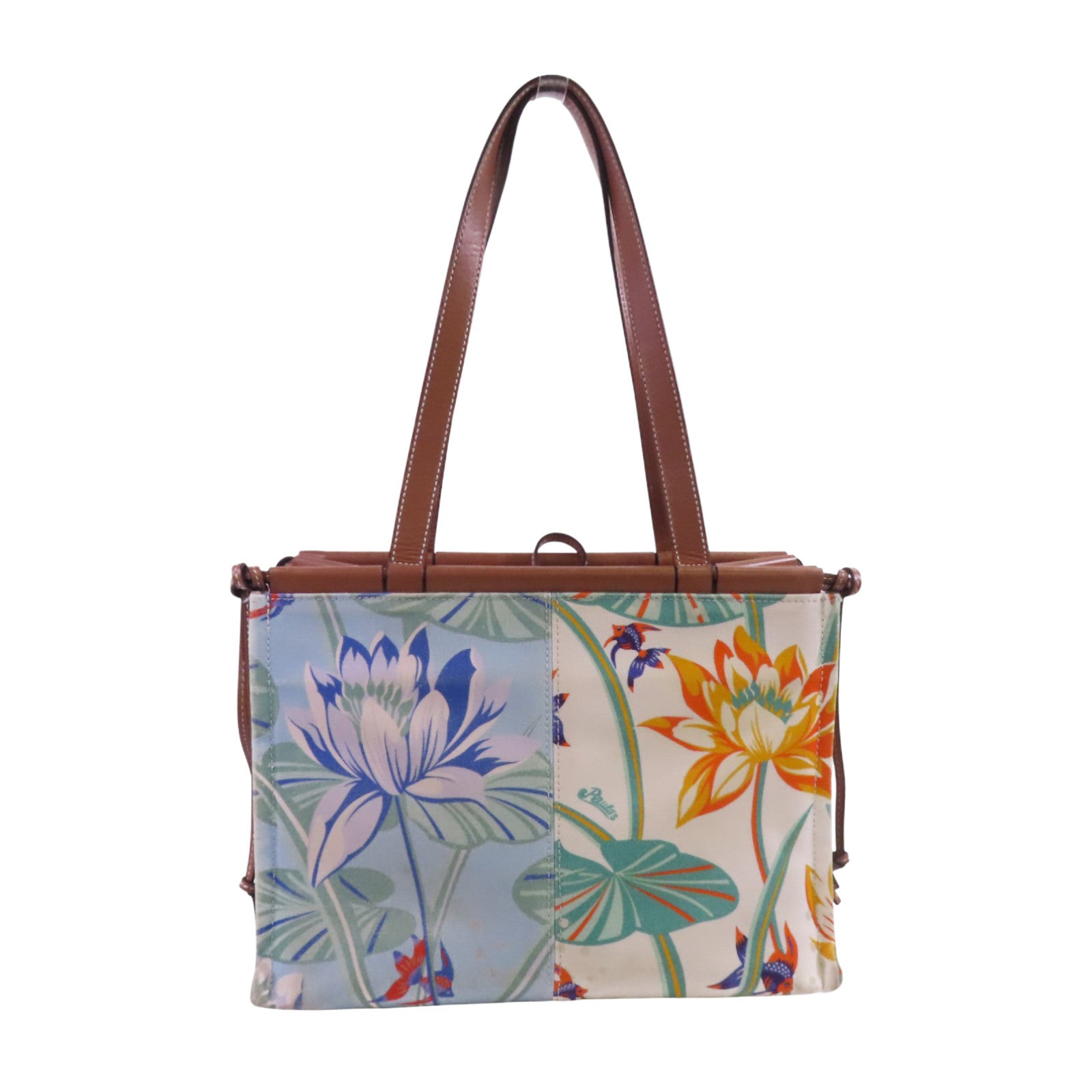 LOEWE 帆布Paulas Ibiza Mermaid Medium Cushion Tote肩背袋