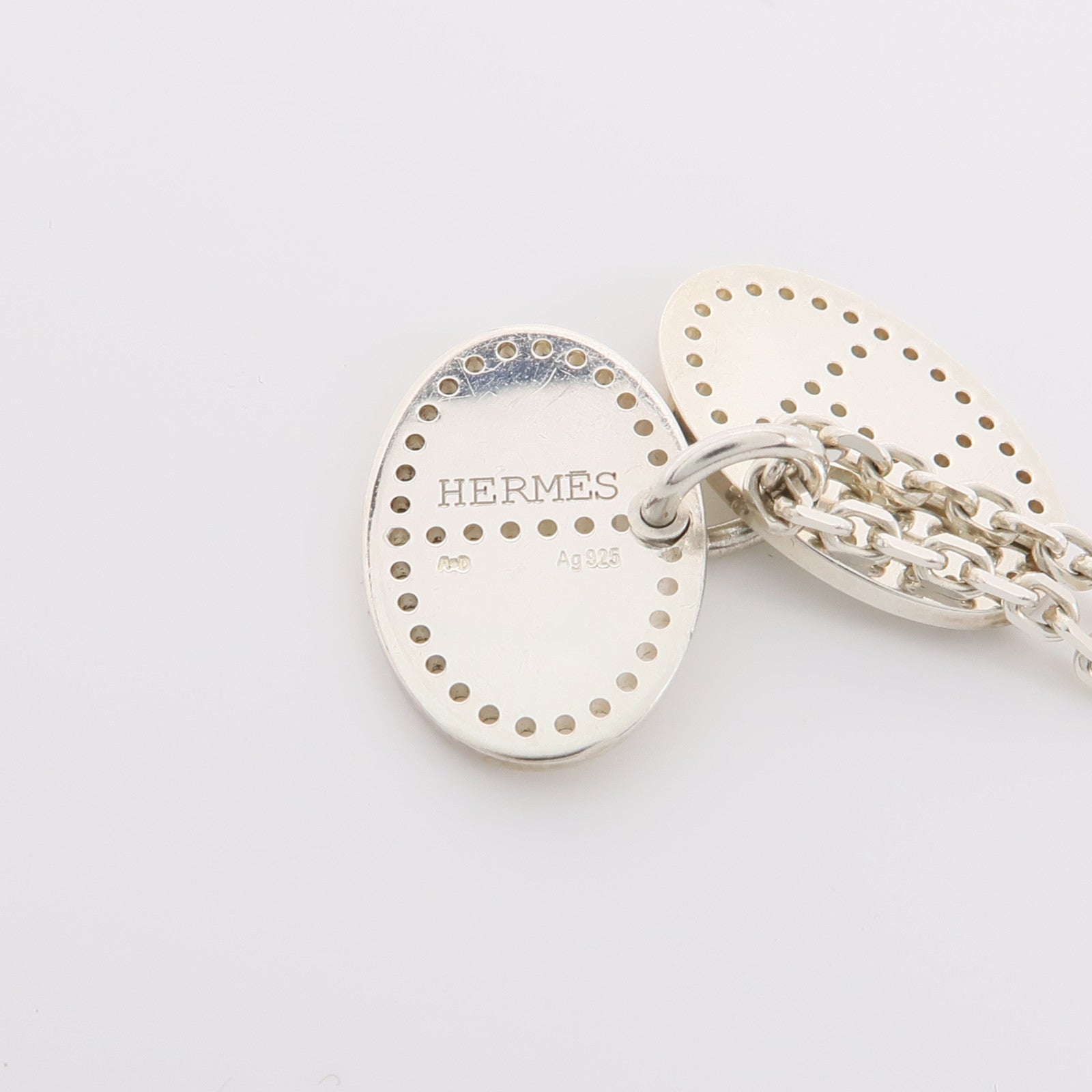 HERMES 925純銀Eclipse Evelyne Pendant Necklace項鍊