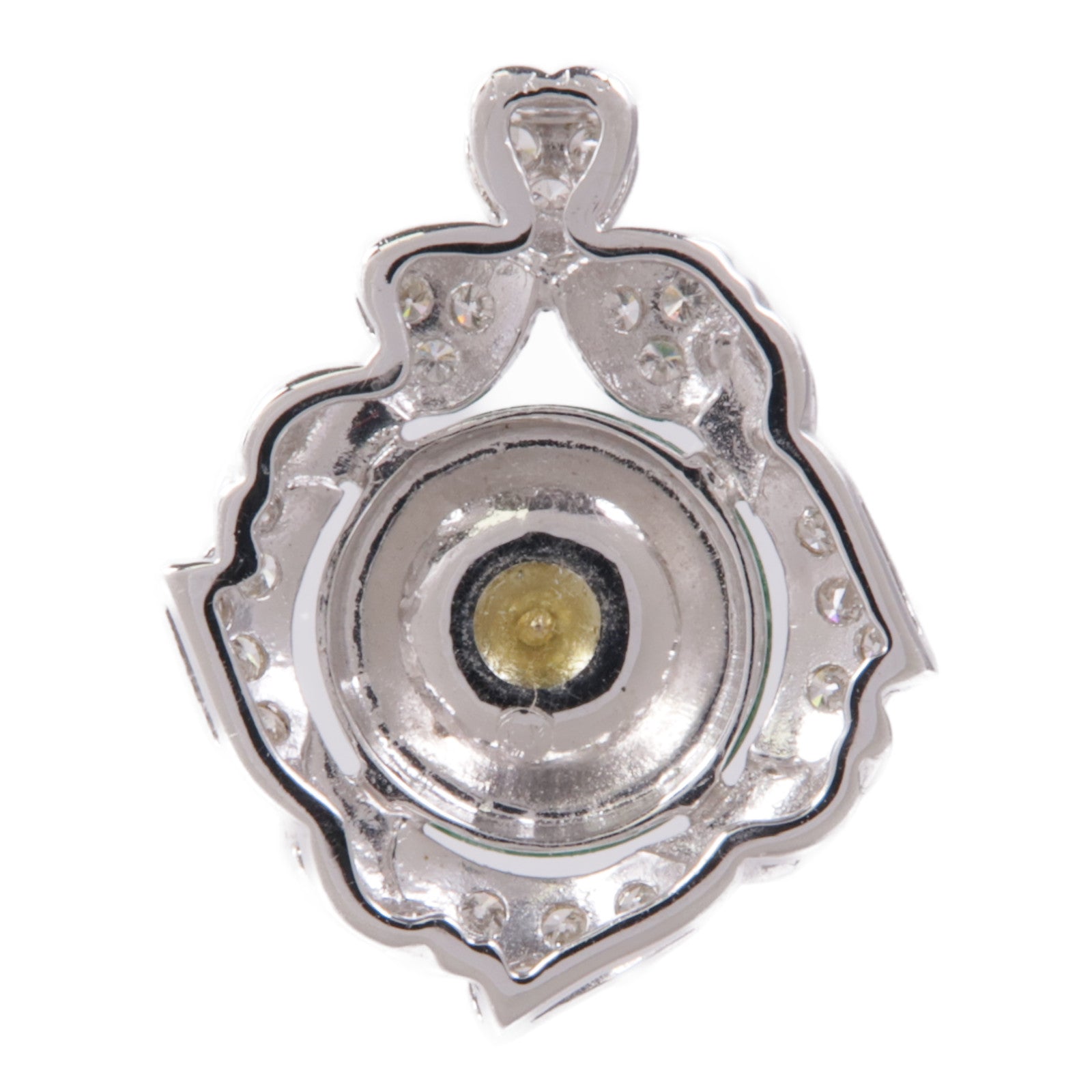 JEWELRY 18K白金Jade/Diamond Pendant Top翡翠/吊墜