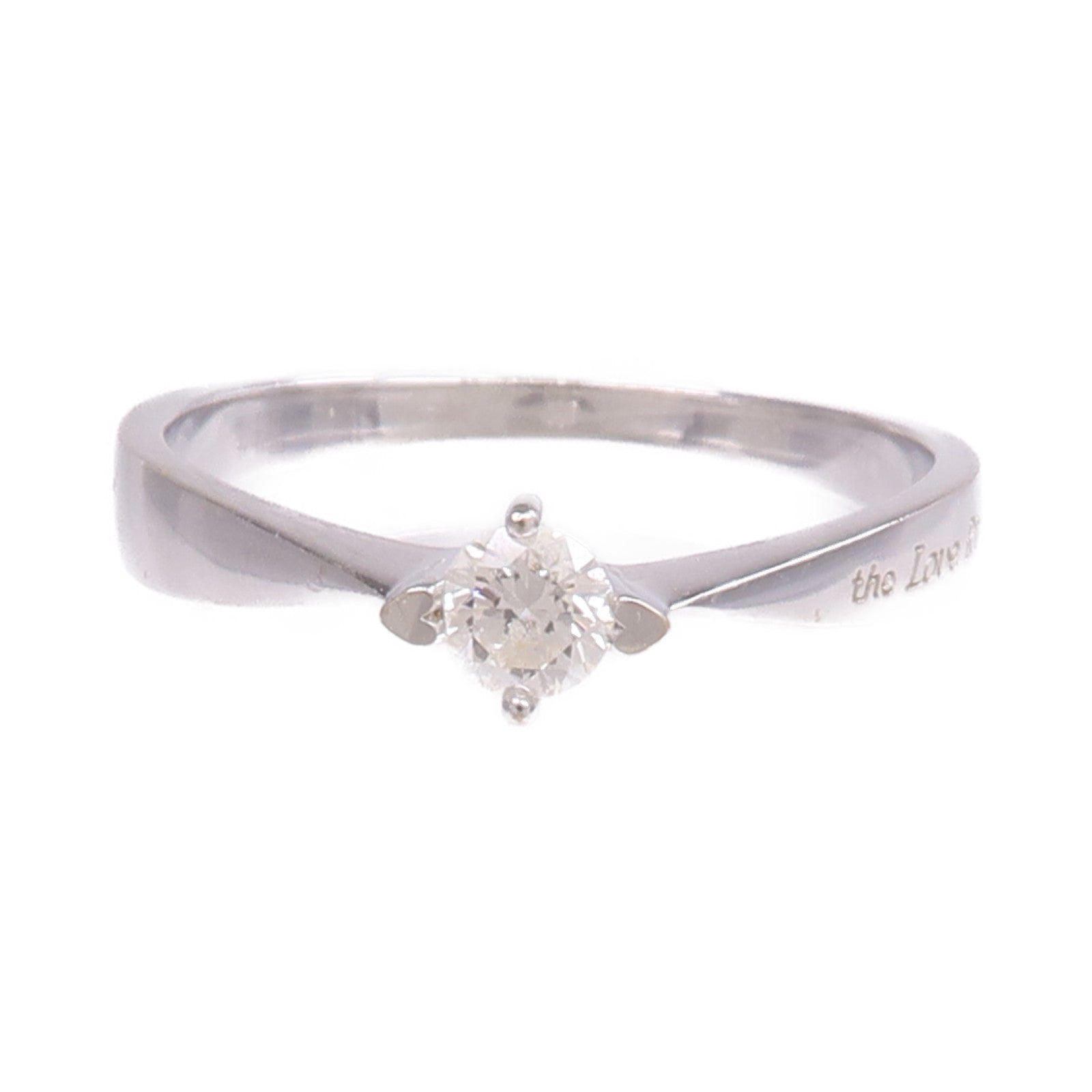 JEWELRY 【激減優惠】18K白金Diamond Ring鑽石戒指US#7