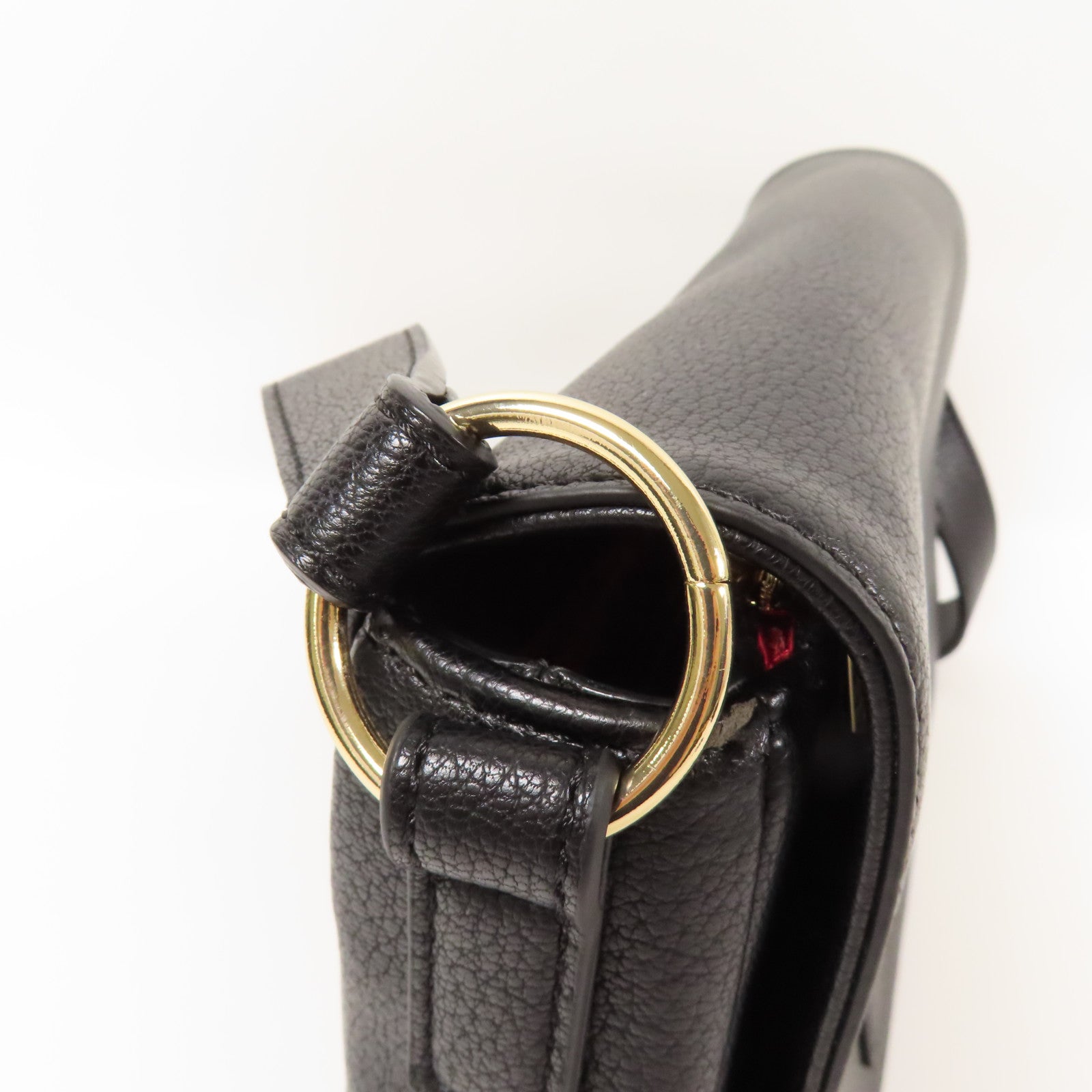 MOSCHINO 牛皮皮革Shoulder Bag金扣肩背袋