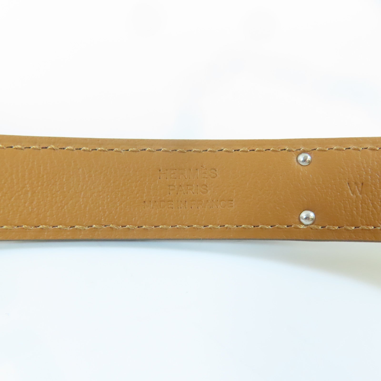 HERMES 【激減優惠】Epsom皮革Kelly Belt銀扣皮帶Noir/黑色
