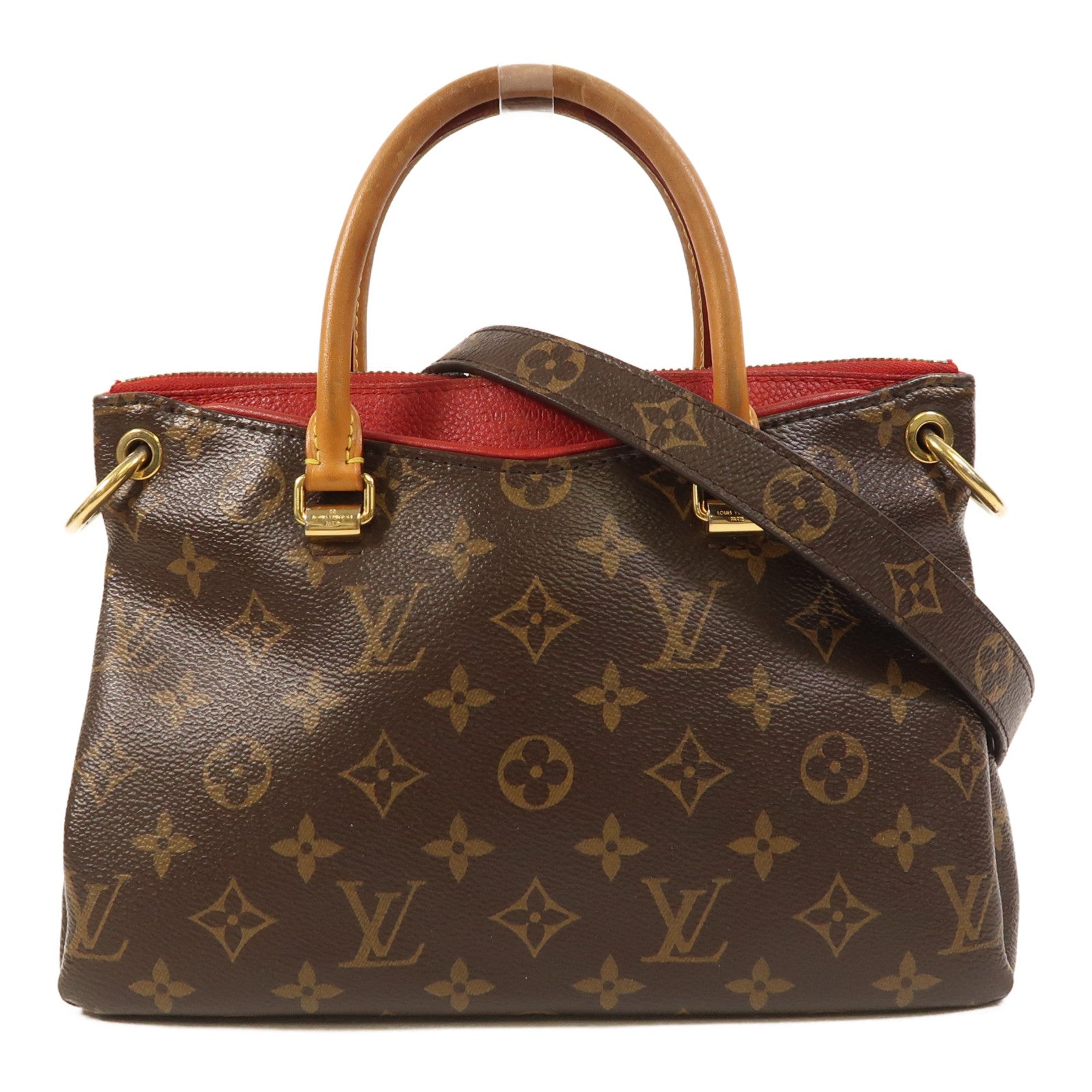LOUIS VUITTON 【激減優惠】Monogram Pallas BB金扣手挽肩背兩用袋