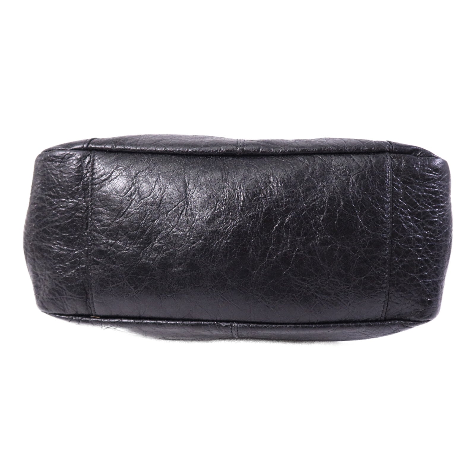 BALENCIAGA 羊皮皮革Le City Moto Small金扣肩背袋