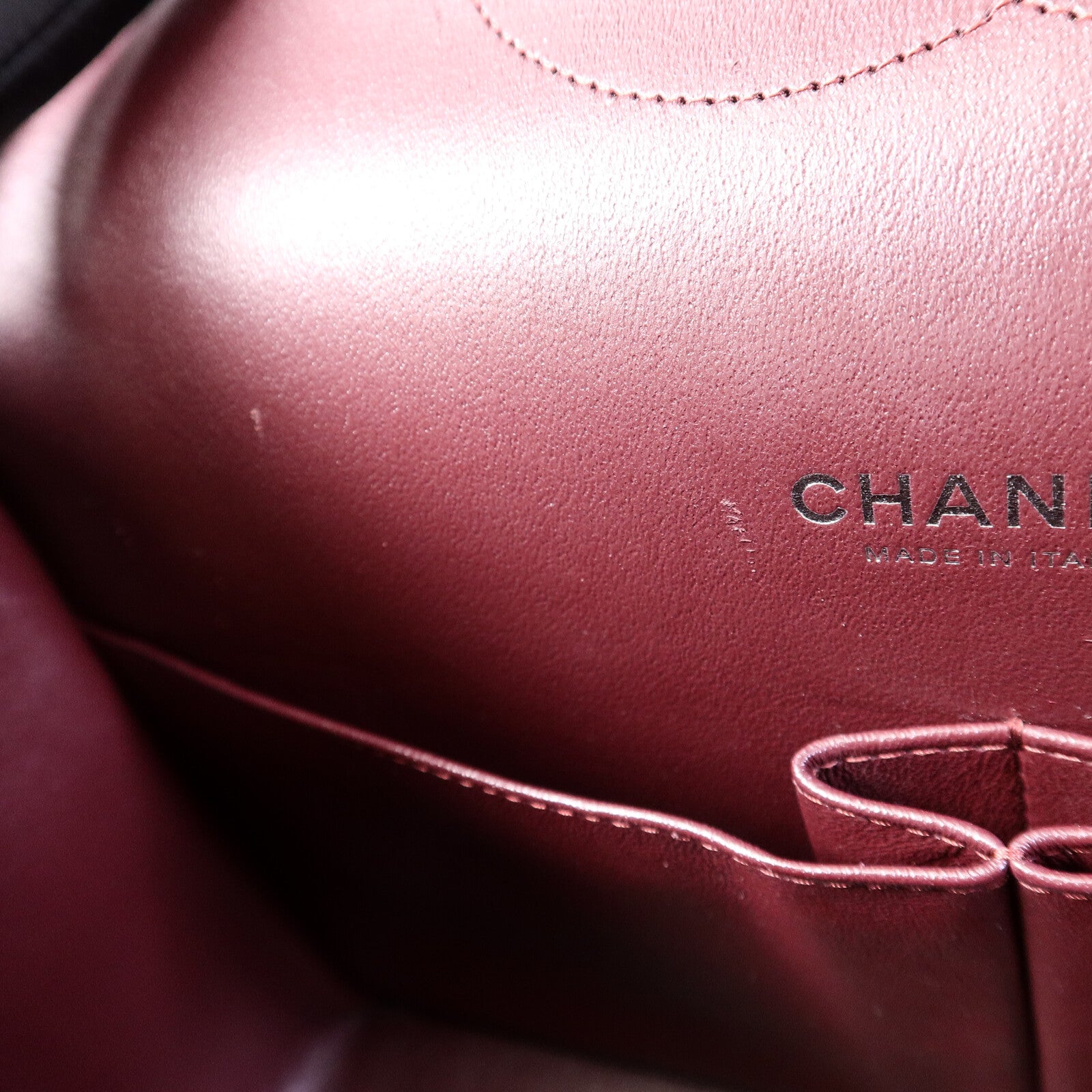 CHANEL 牛皮皮革Maxi Classic鏈帶手挽肩背兩用袋