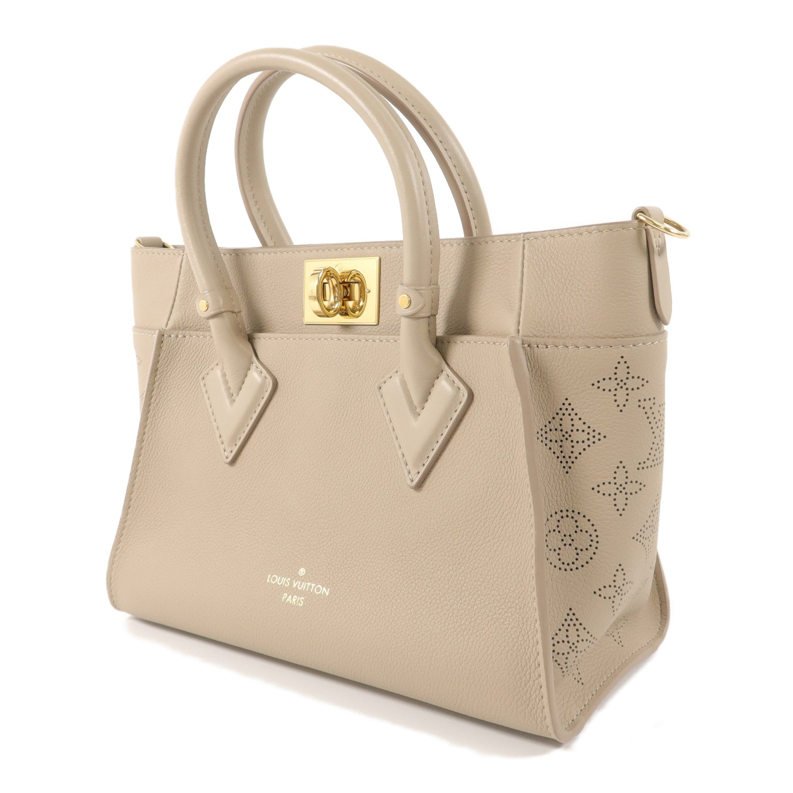 LOUIS VUITTON Monogram Mahina On My Side PM手挽肩背兩用袋