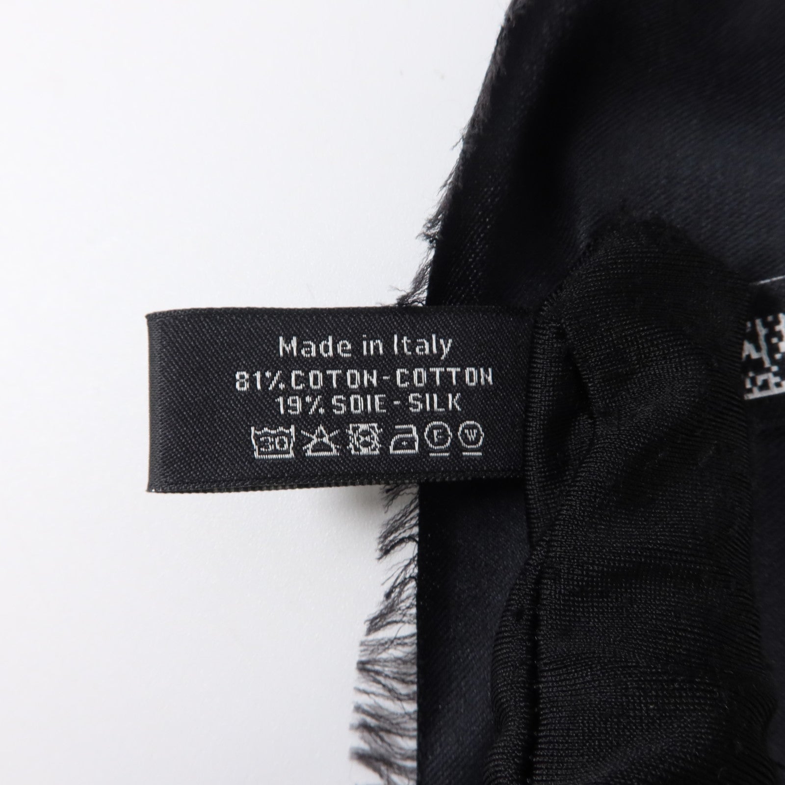 CHANEL 棉質/絲質CC Logo Hand Printed Scarf 200x140cm絲巾