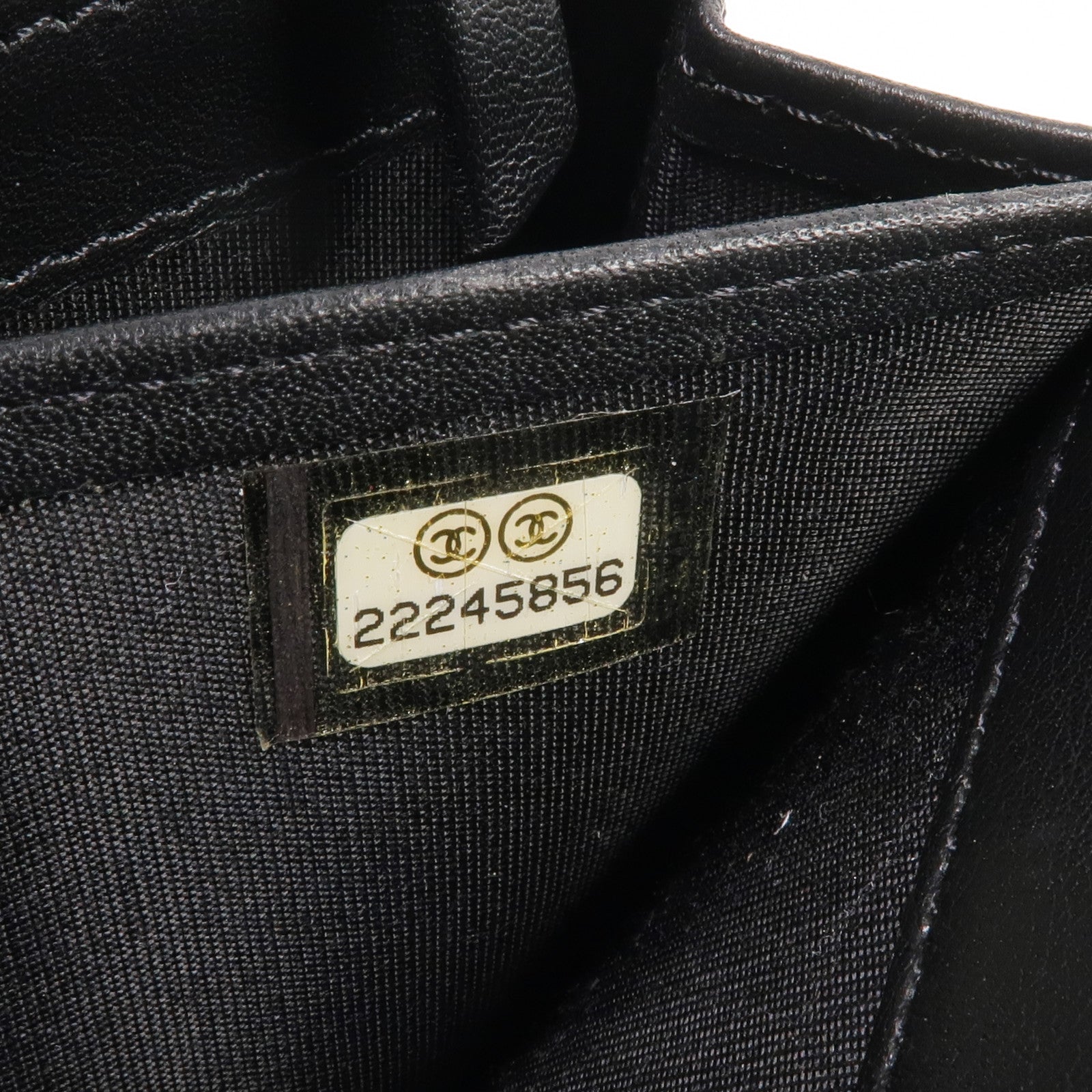 CHANEL 羊皮皮革Long Wallet銀扣長錢包