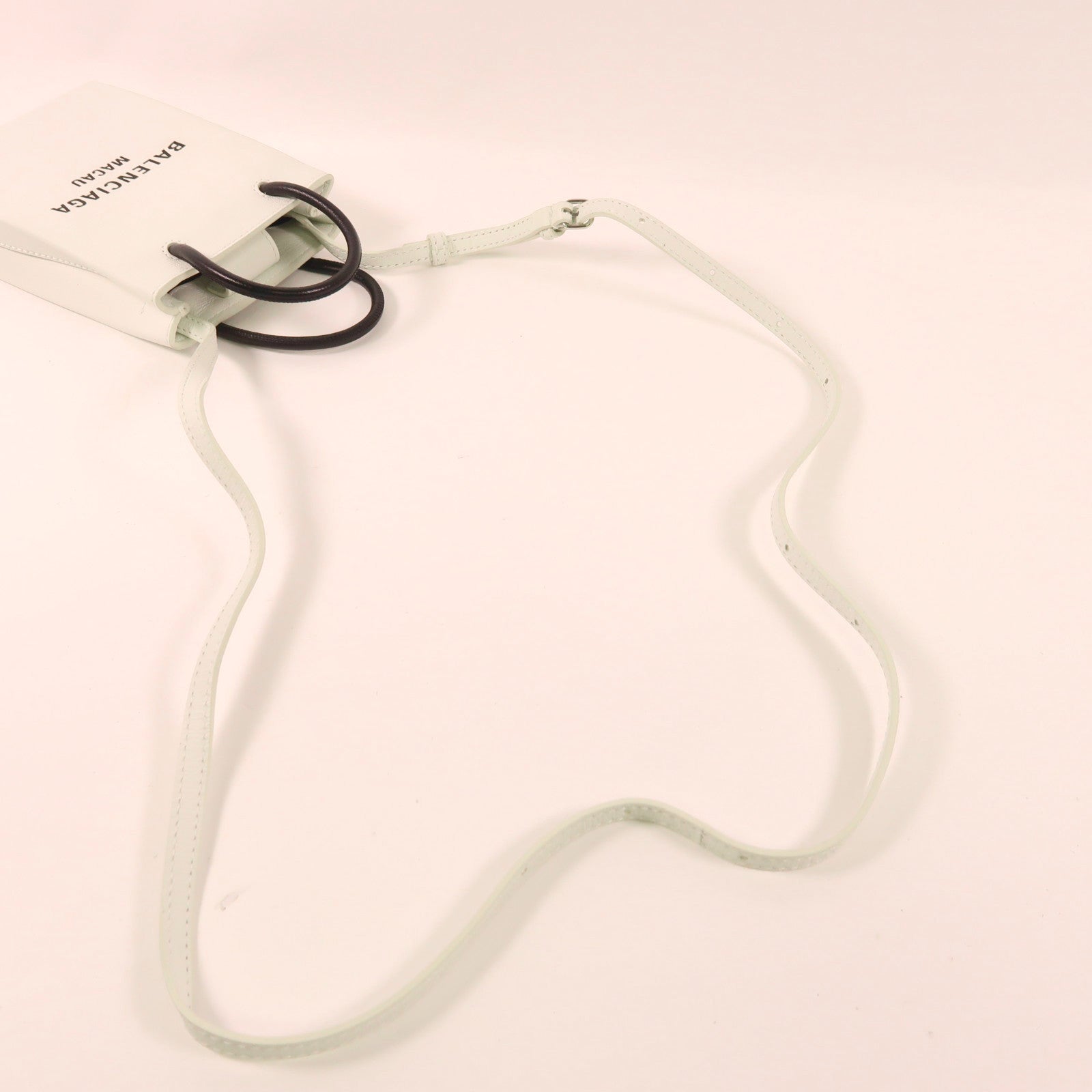 BALENCIAGA 牛皮皮革2 Way Shoulder Bag銀扣手挽肩背兩用袋