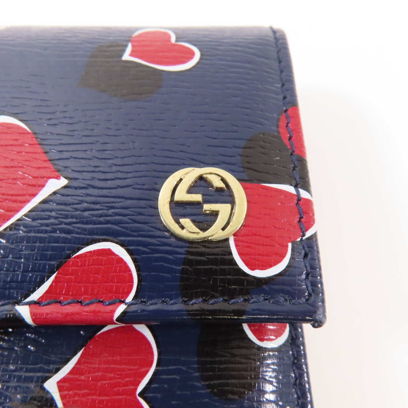 GUCCI 【激減優惠】牛皮皮革Long Wallet金扣長錢包