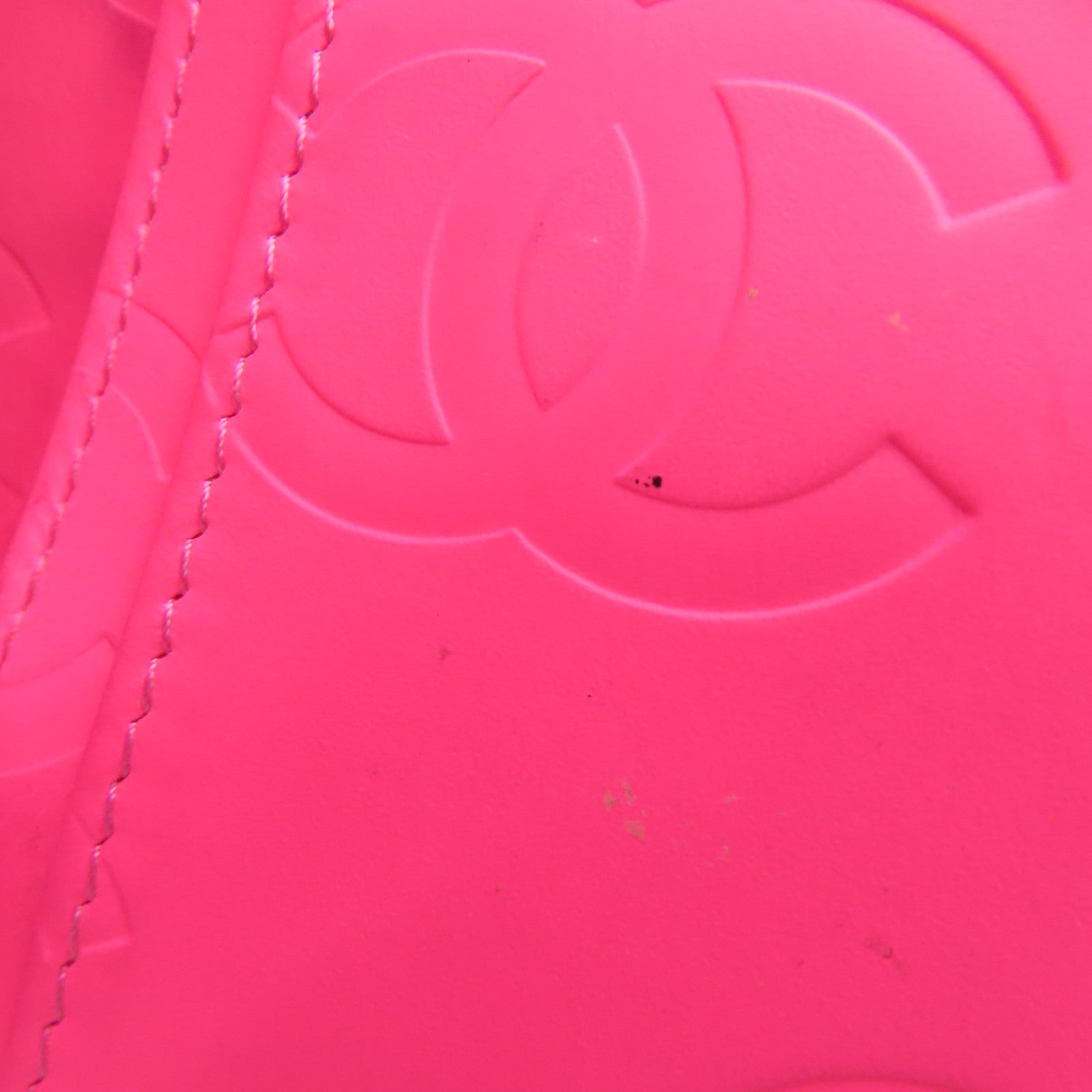 CHANEL 牛皮皮革Long Wallet銀扣長錢包黑色
