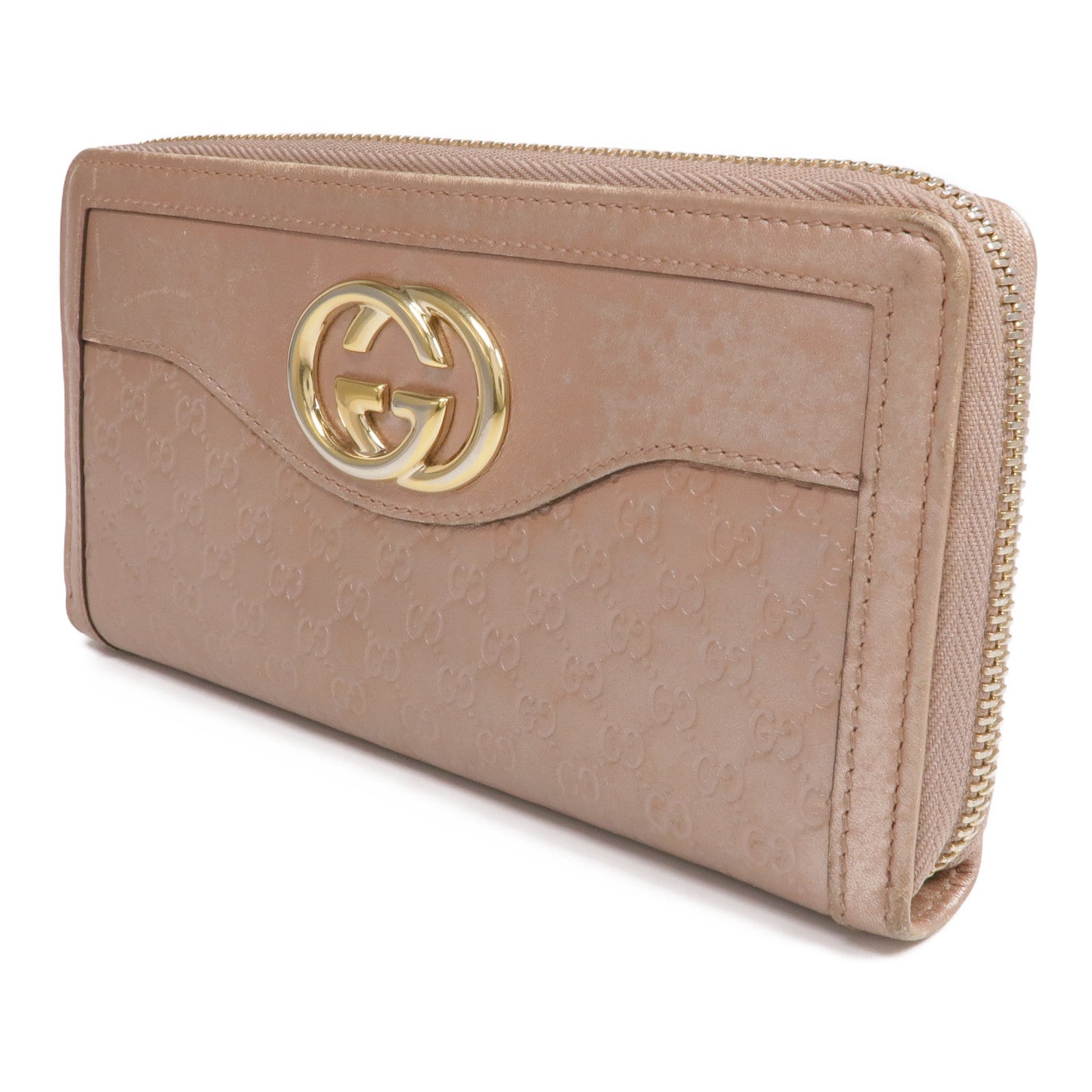 GUCCI 【激減優惠】牛皮皮革Long Wallet金扣長錢包