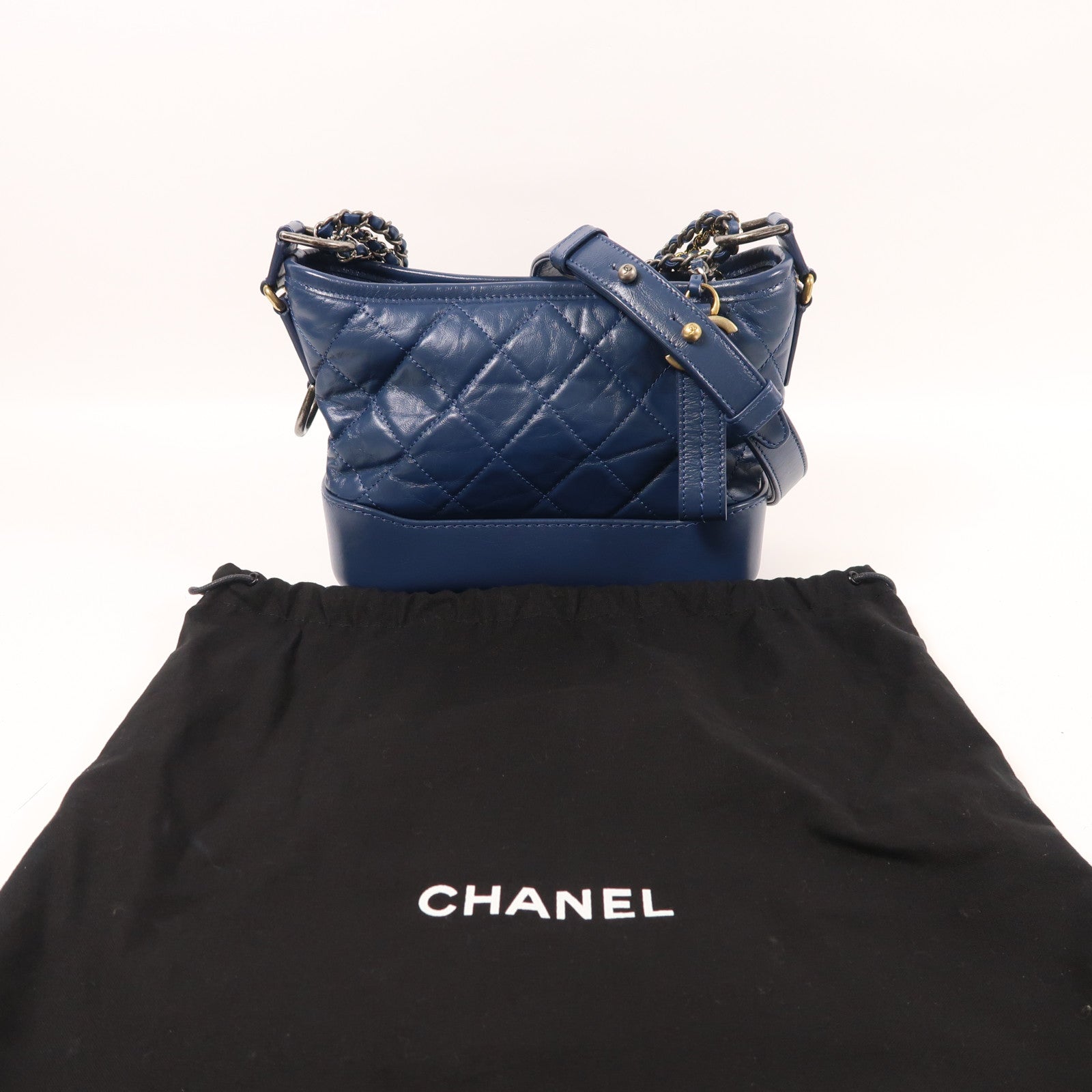 CHANEL 牛皮皮革Gabrielle Small鏈帶肩背袋