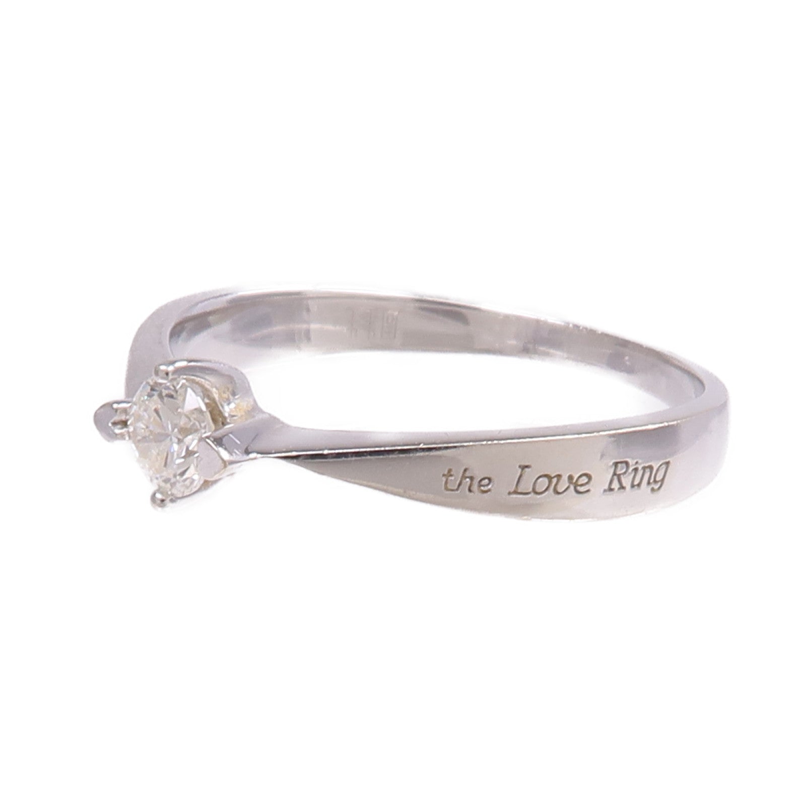 JEWELRY 【激減優惠】18K白金Diamond Ring鑽石戒指US#7