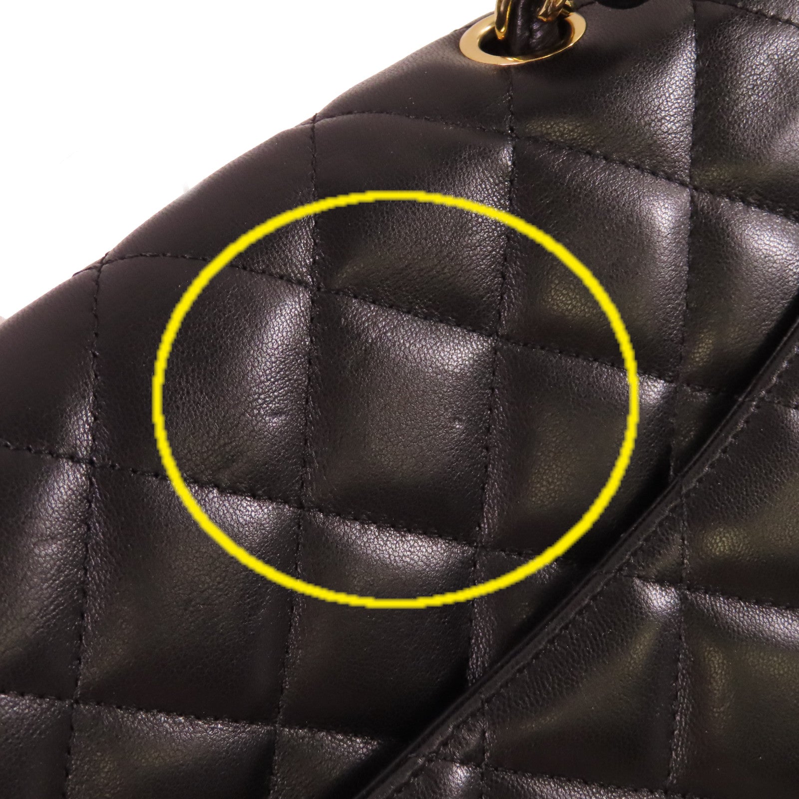 CHANEL 【激減優惠】菱格羊皮皮革Jumbo Single Flap Chain Shoulder Bag金扣鏈帶肩背袋黑色