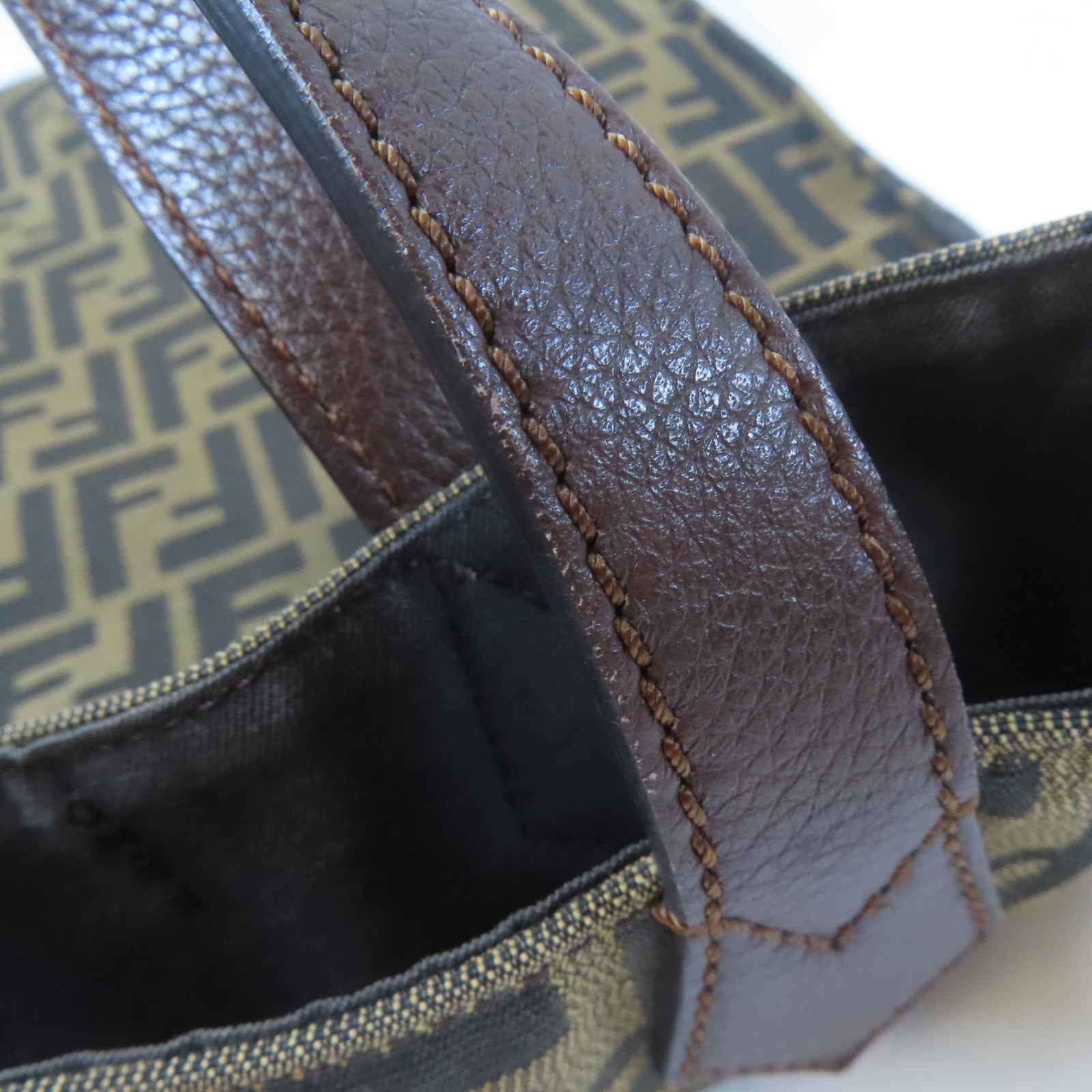 FENDI 帆布Zucca Tote Bag手挽袋啡色