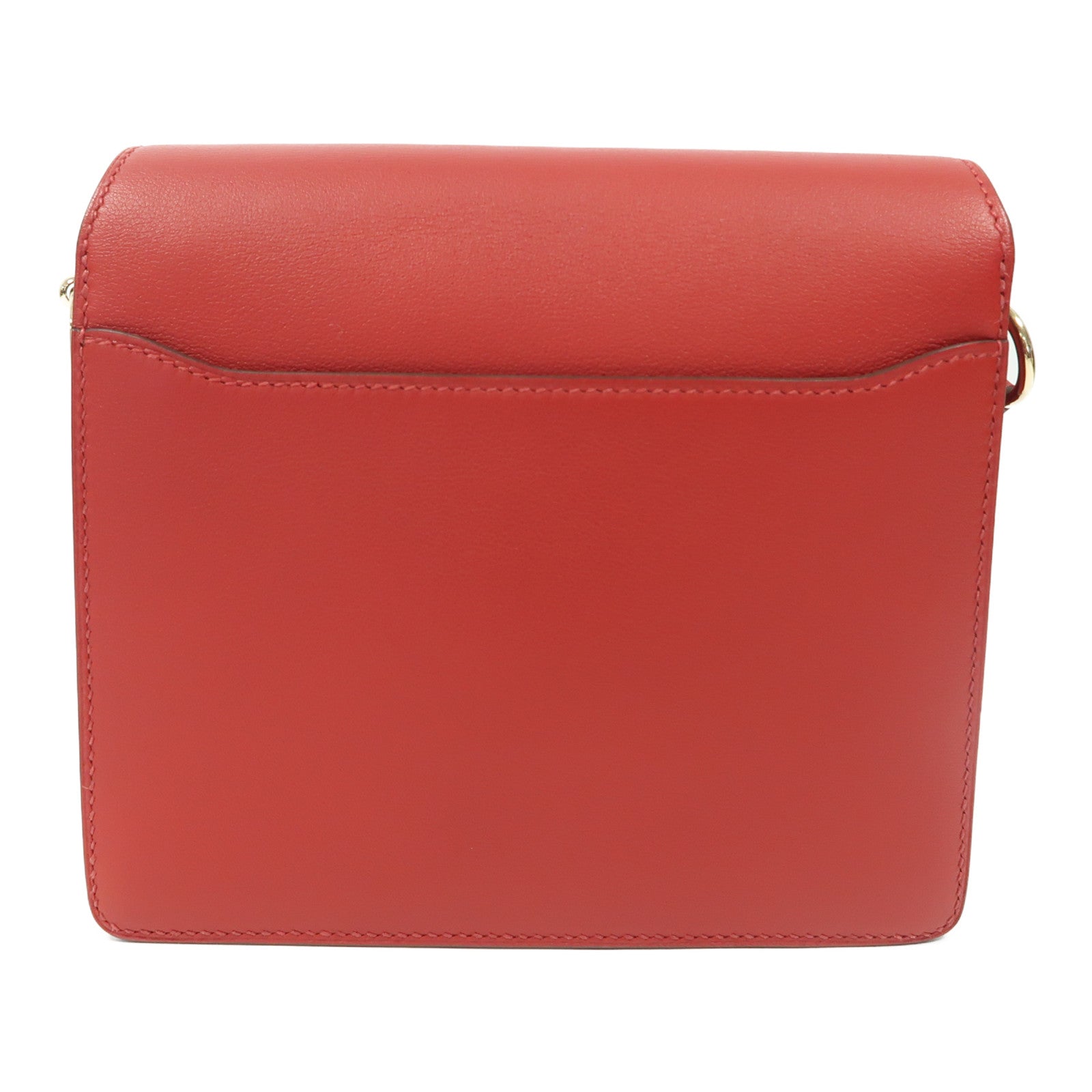 HERMES Swift皮革Roulis Mini金扣肩背袋紅色