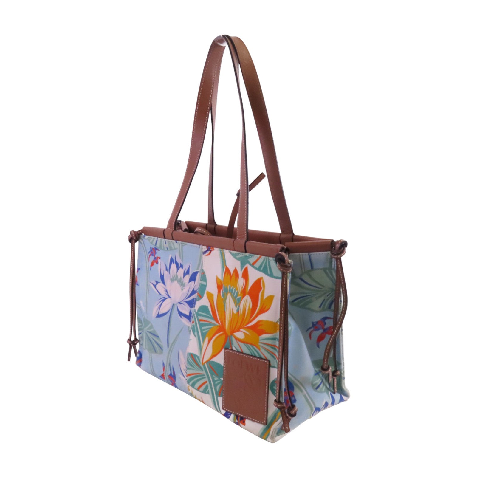 LOEWE 帆布Paulas Ibiza Mermaid Medium Cushion Tote肩背袋