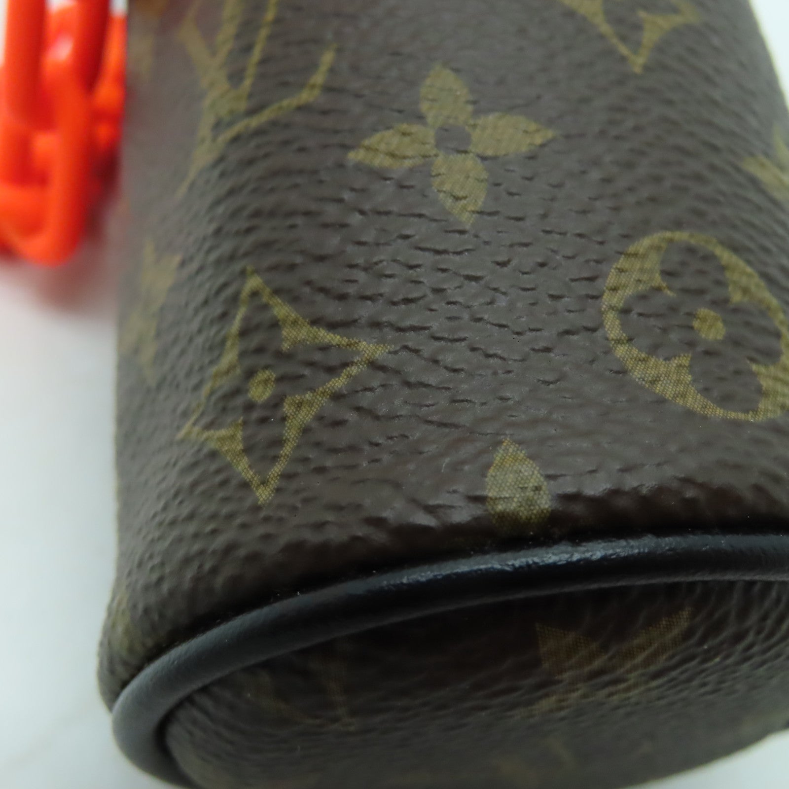 LOUIS VUITTON 【清倉大減價】Monogram Barrel Pouch銀扣手拿包棕色
