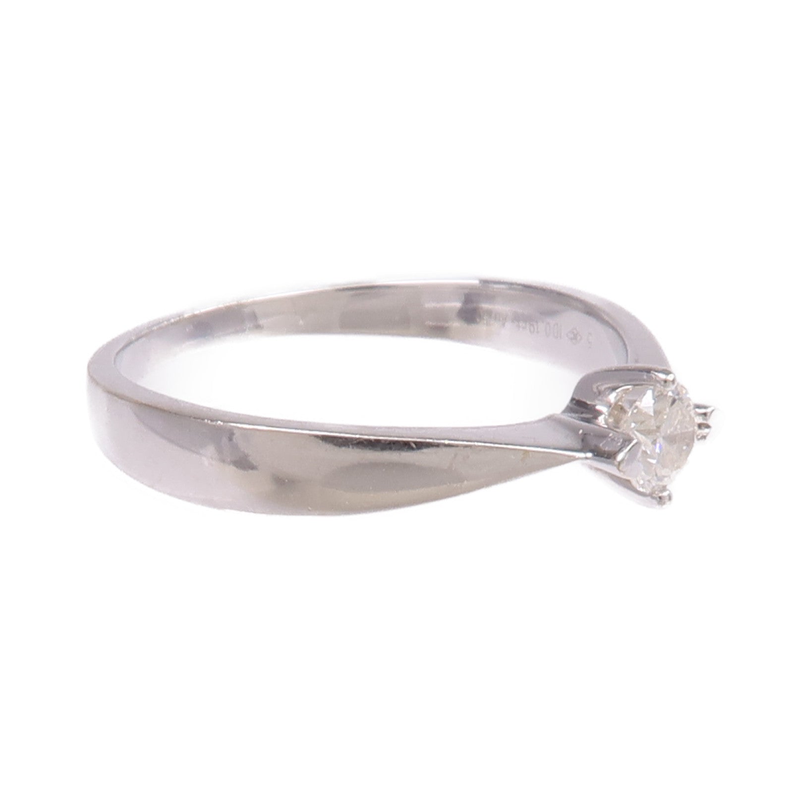 JEWELRY 【激減優惠】18K白金Diamond Ring鑽石戒指US#7