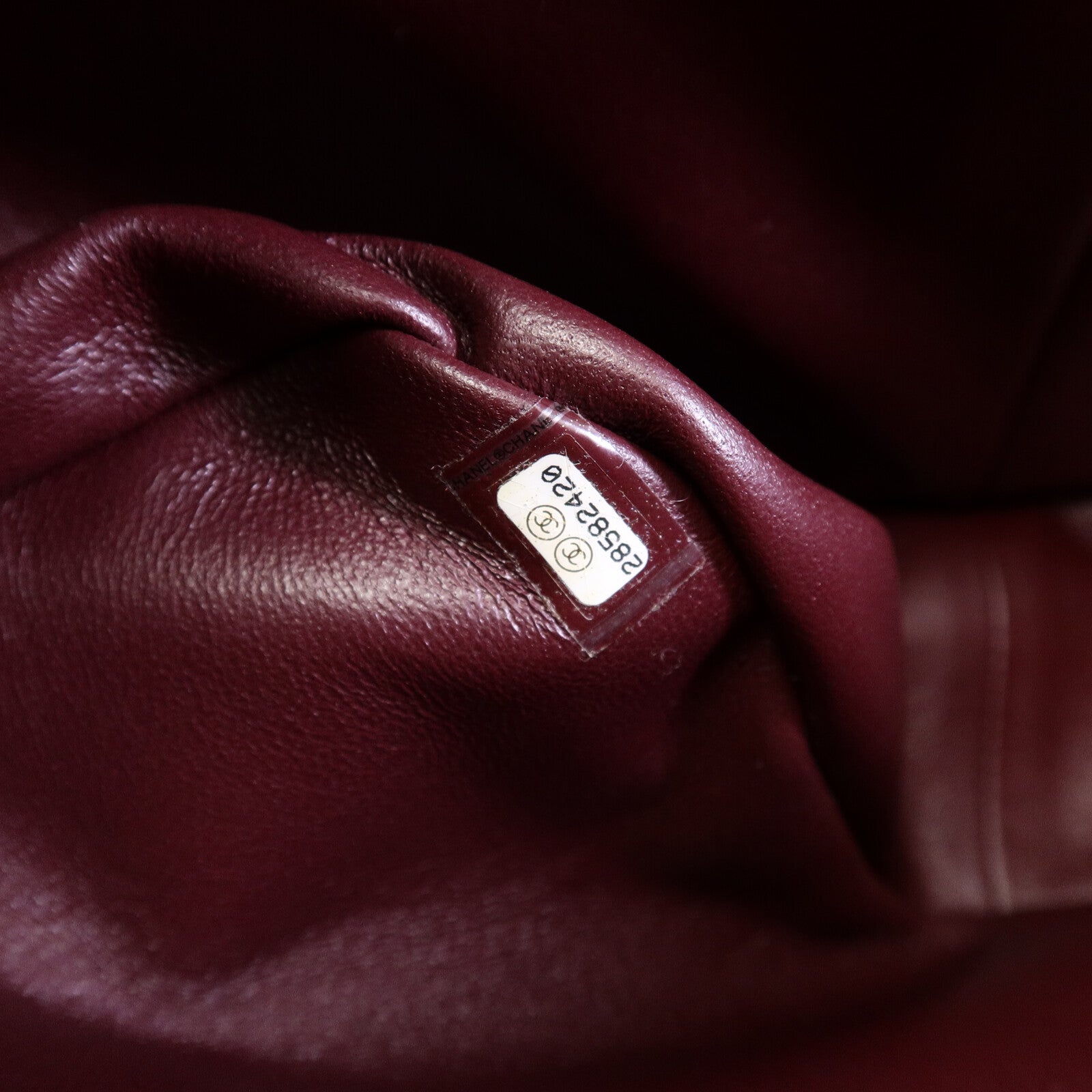 CHANEL 牛皮皮革Maxi Classic鏈帶手挽肩背兩用袋