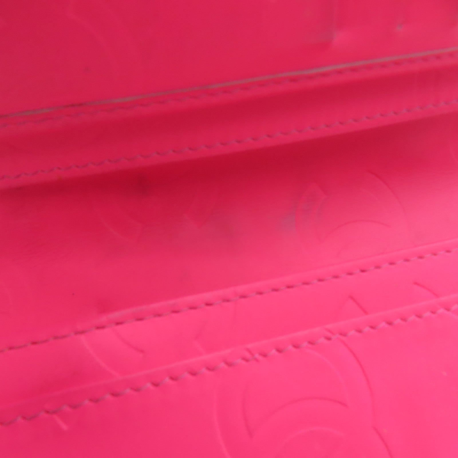 CHANEL 牛皮皮革Long Wallet銀扣長錢包黑色