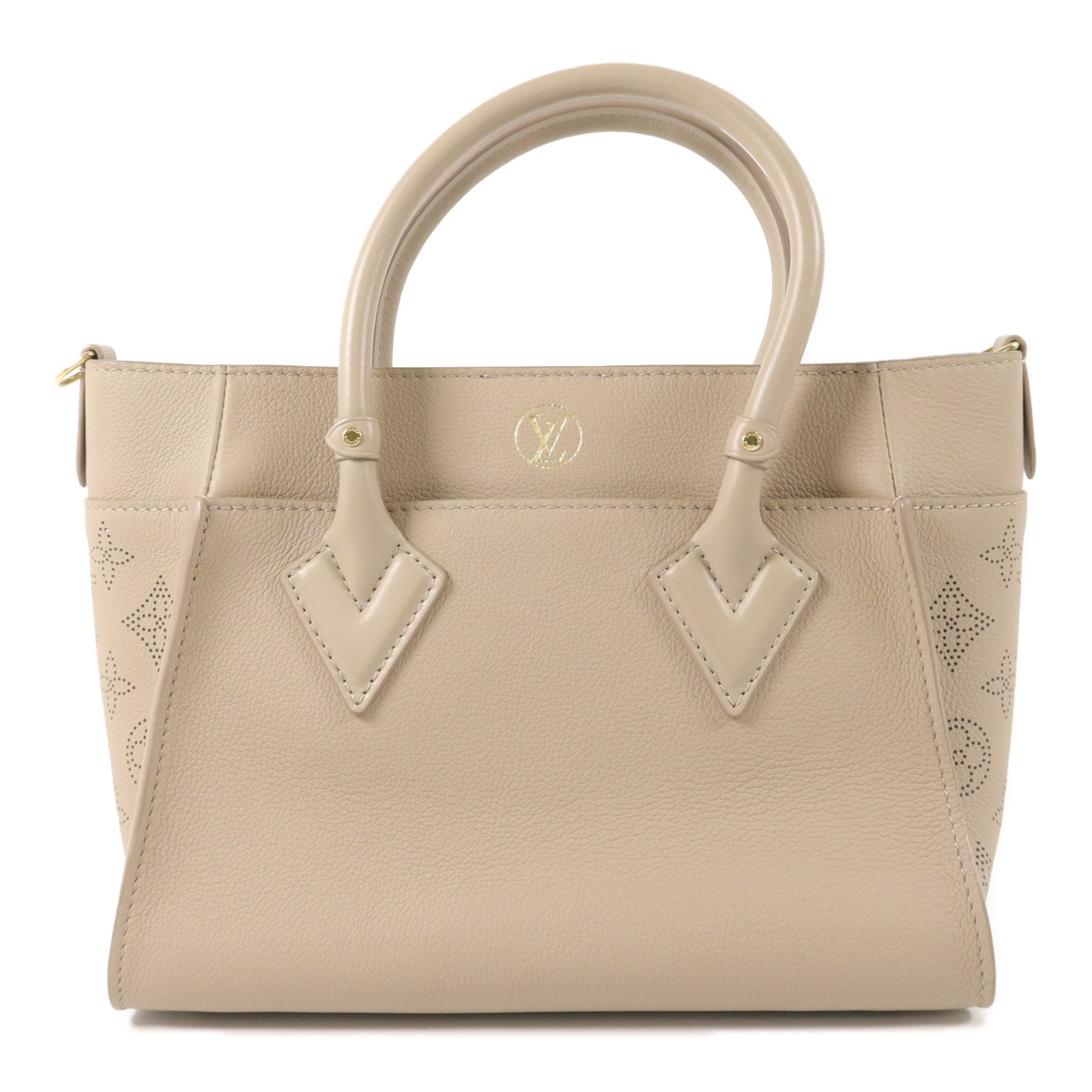 LOUIS VUITTON Monogram Mahina On My Side PM手挽肩背兩用袋