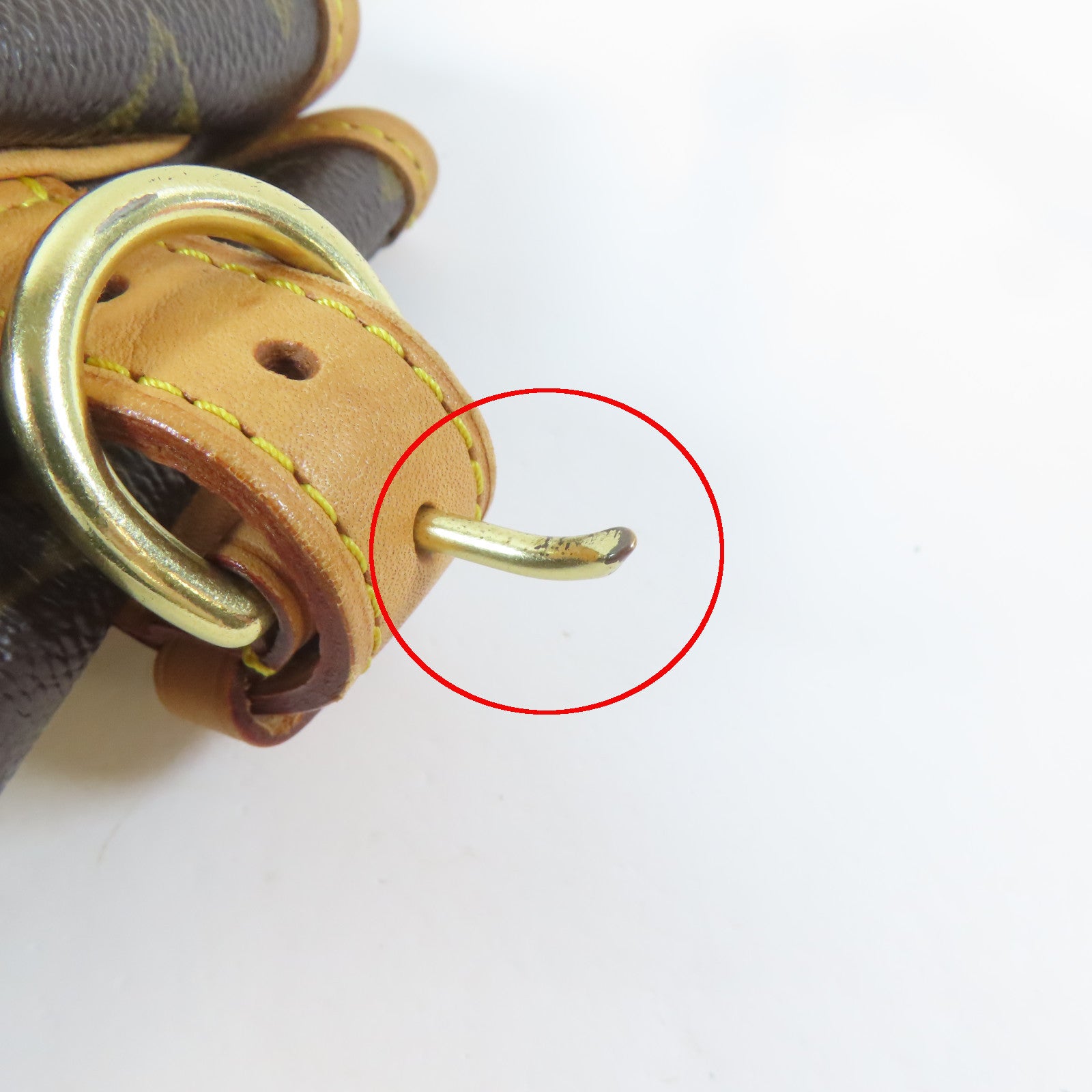 LOUIS VUITTON Monogram Batignolles金扣手挽袋啡色