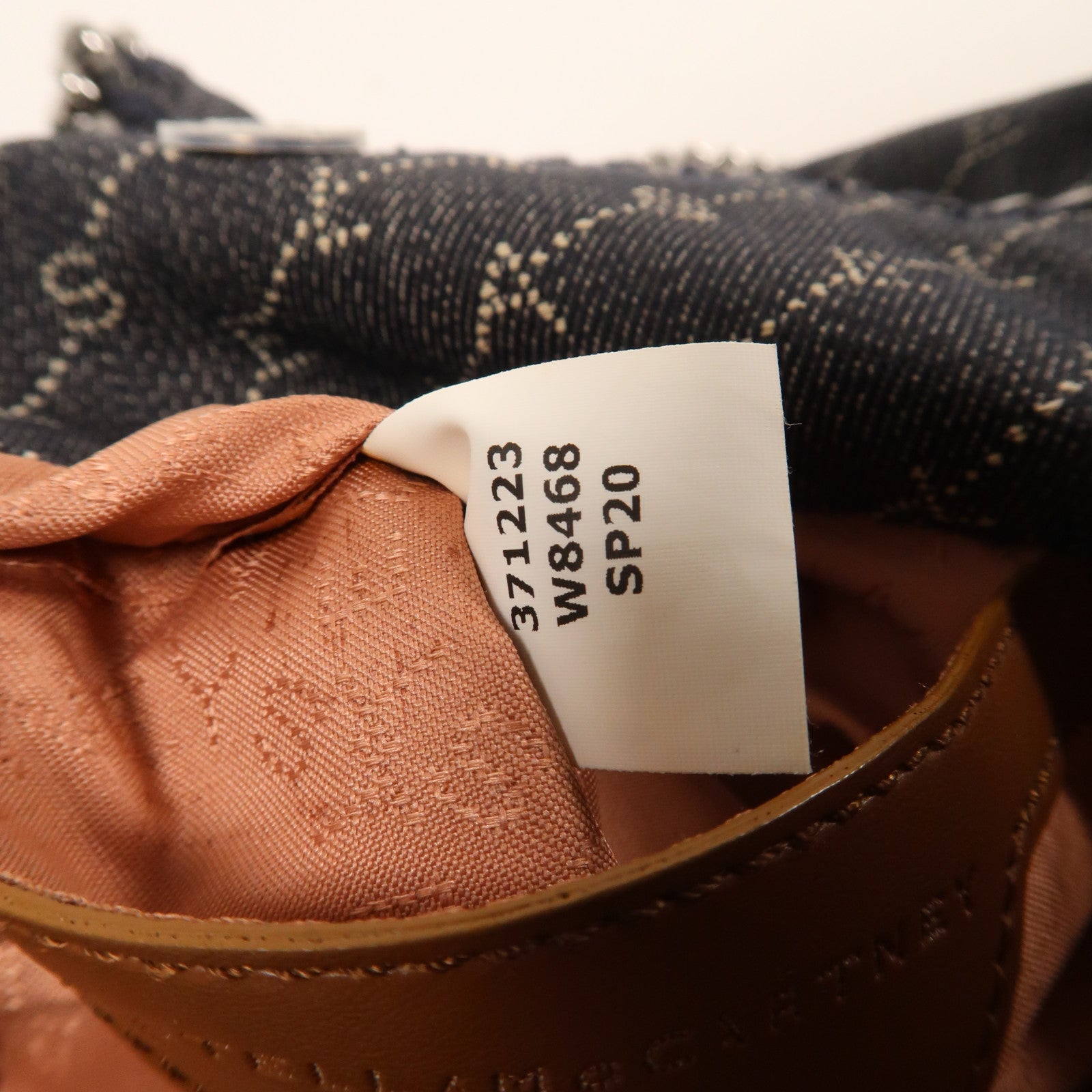Stella McCartney 帆布2way Shoulder Bag銀扣手挽肩背兩用袋藍色