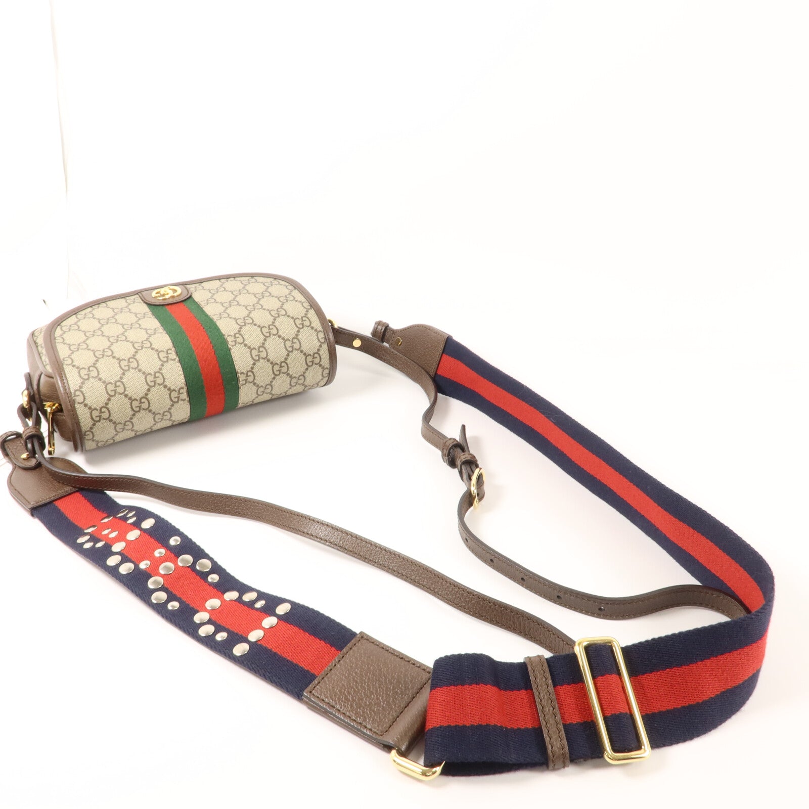 GUCCI 塗層帆布Ophidia GG肩背袋