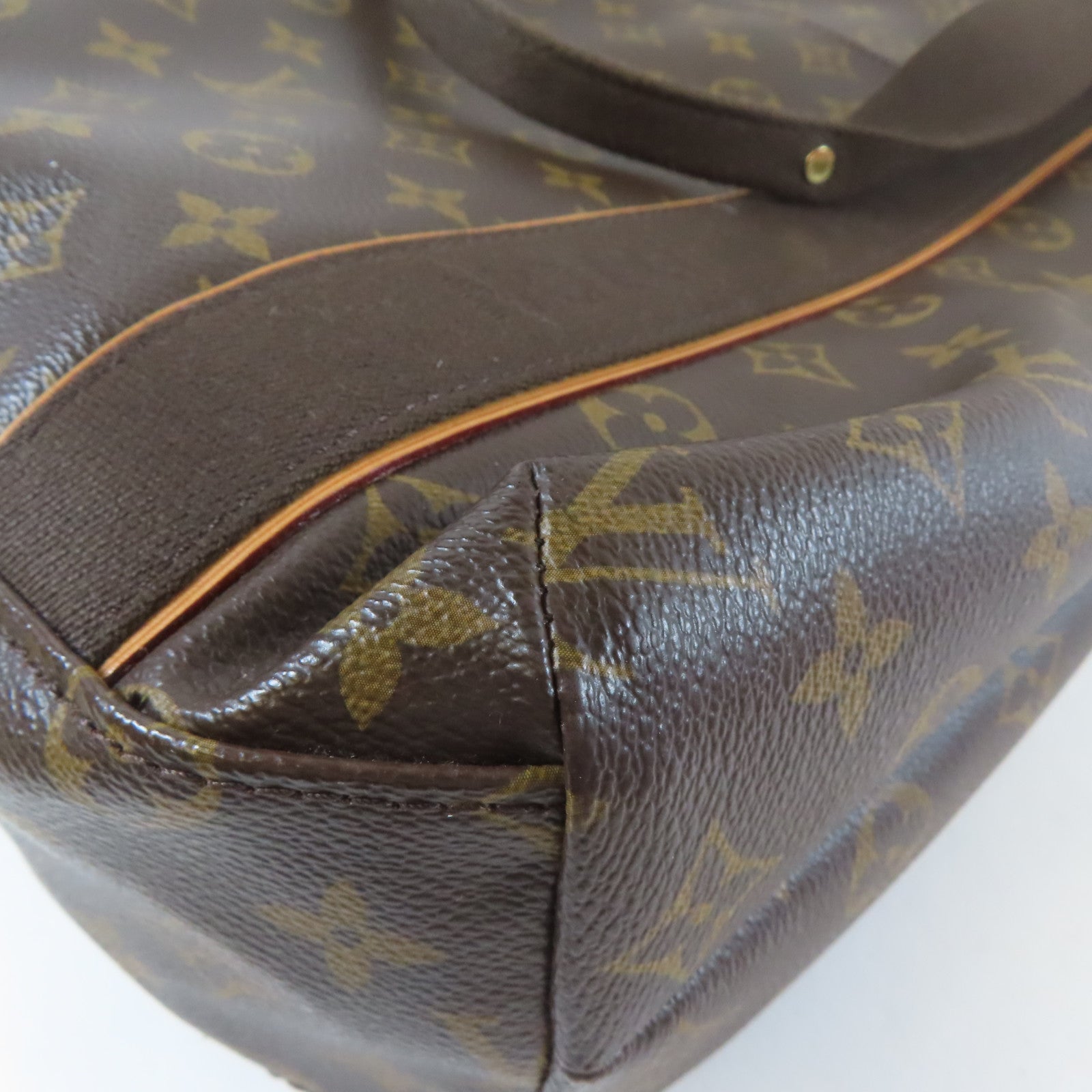 LOUIS VUITTON 【激減優惠】Monogram Cabas Beaubourg金扣肩背袋啡色