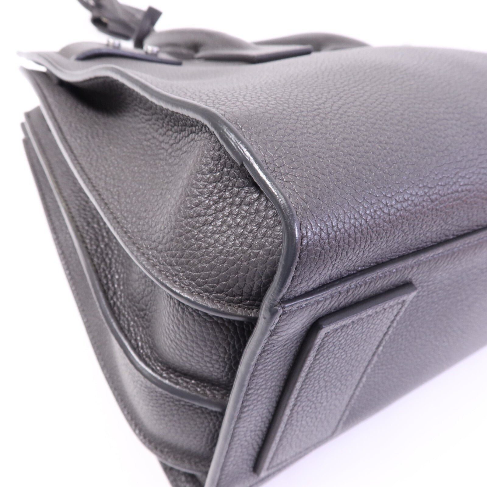 SAINT LAURENT 牛皮皮革Sac De Jour銀扣手挽肩背兩用袋