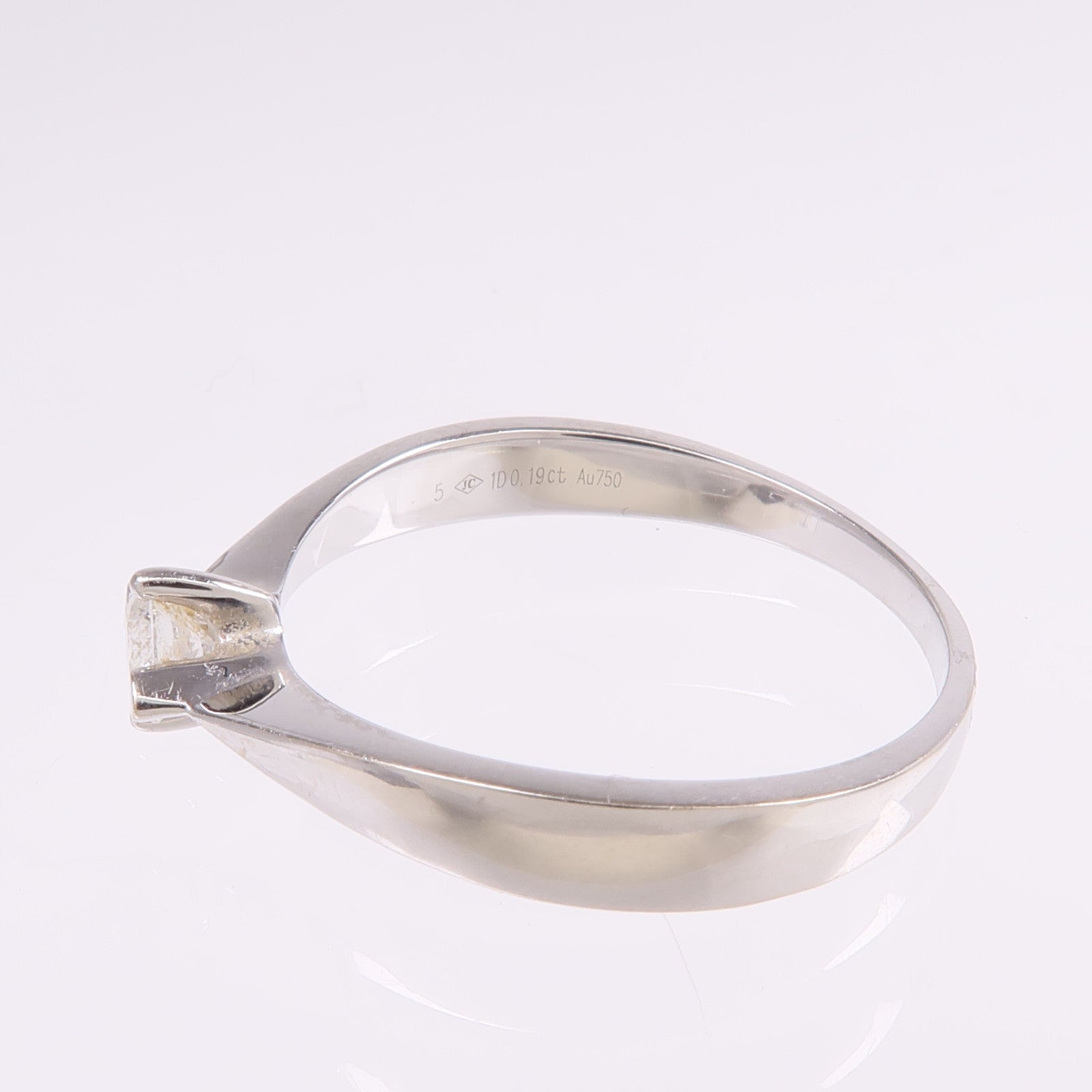 JEWELRY 【激減優惠】18K白金Diamond Ring鑽石戒指US#7