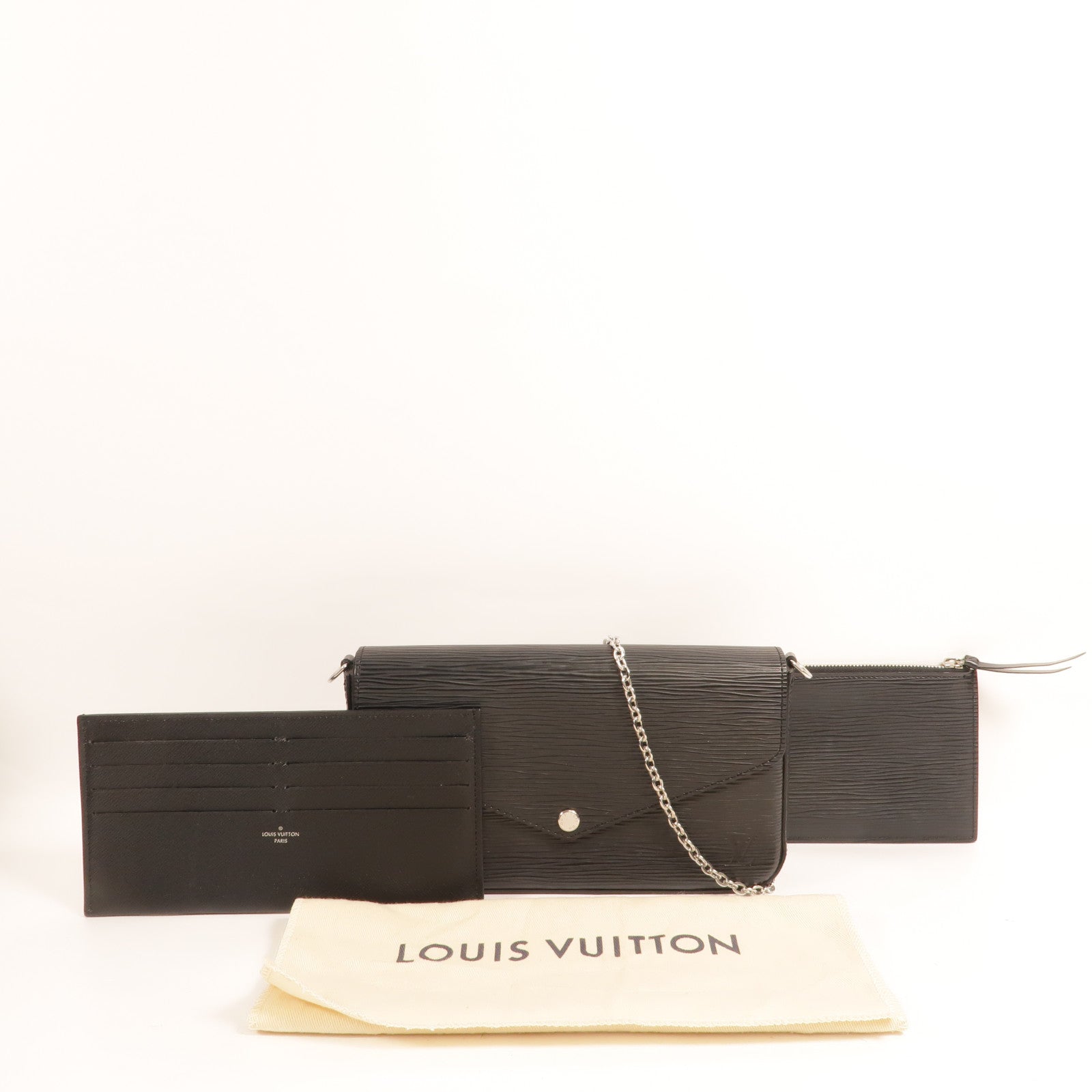 LOUIS VUITTON Epi Pochette Felicie鏈帶肩背袋