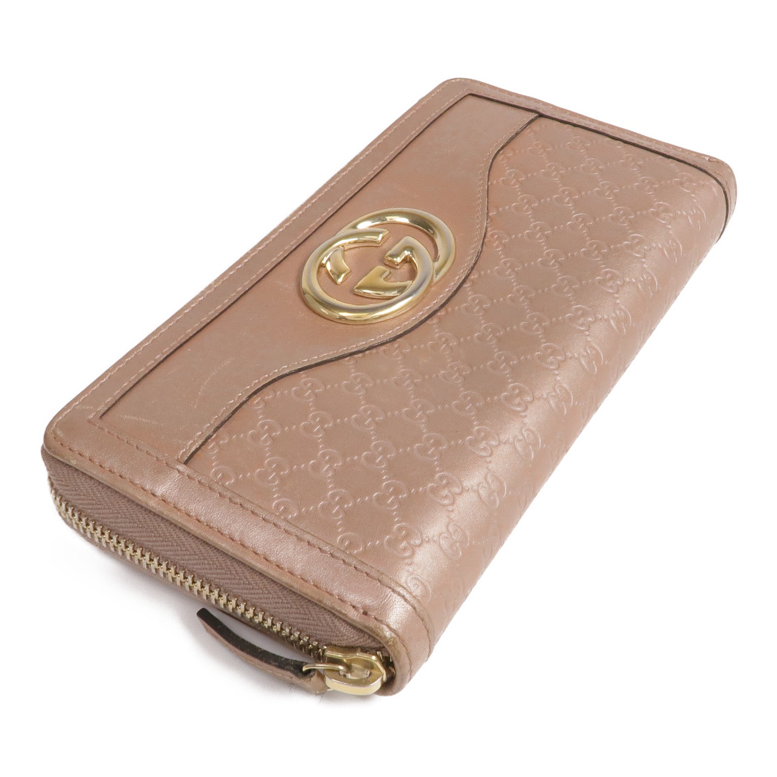 GUCCI 【激減優惠】牛皮皮革Long Wallet金扣長錢包