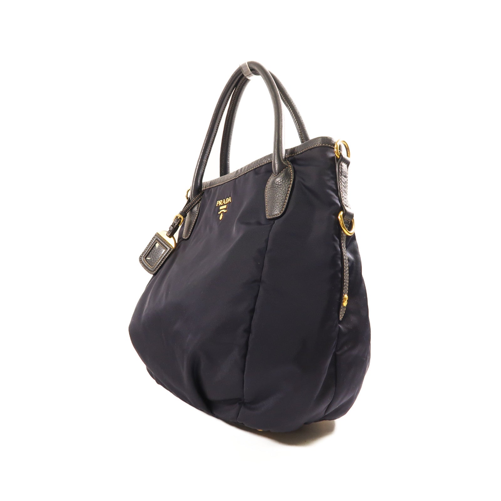 PRADA 尼龍2 Way Shoulder金扣手挽肩背兩用袋