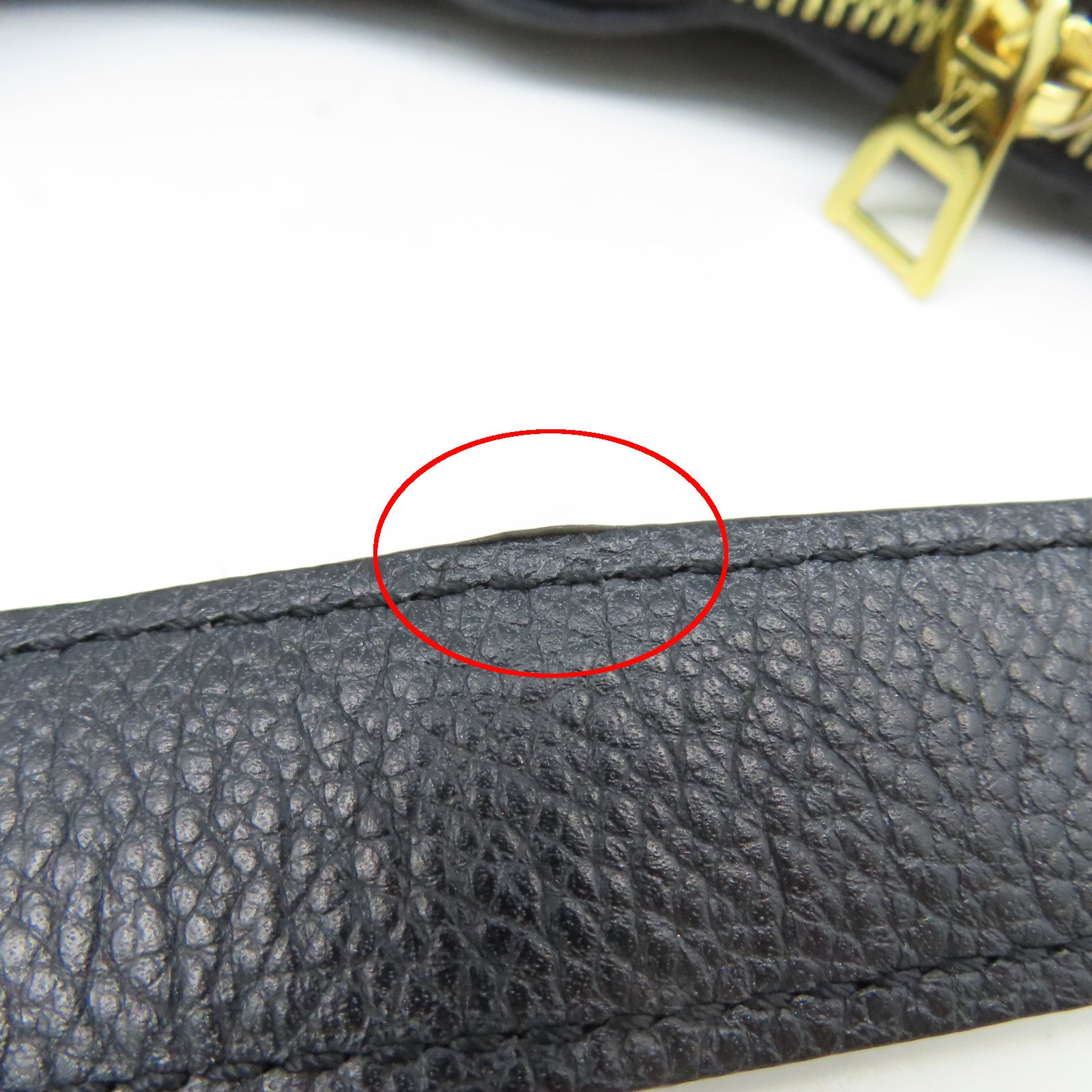 LOUIS VUITTON Monogram Emprinte Bagtelle金扣肩背袋黑色