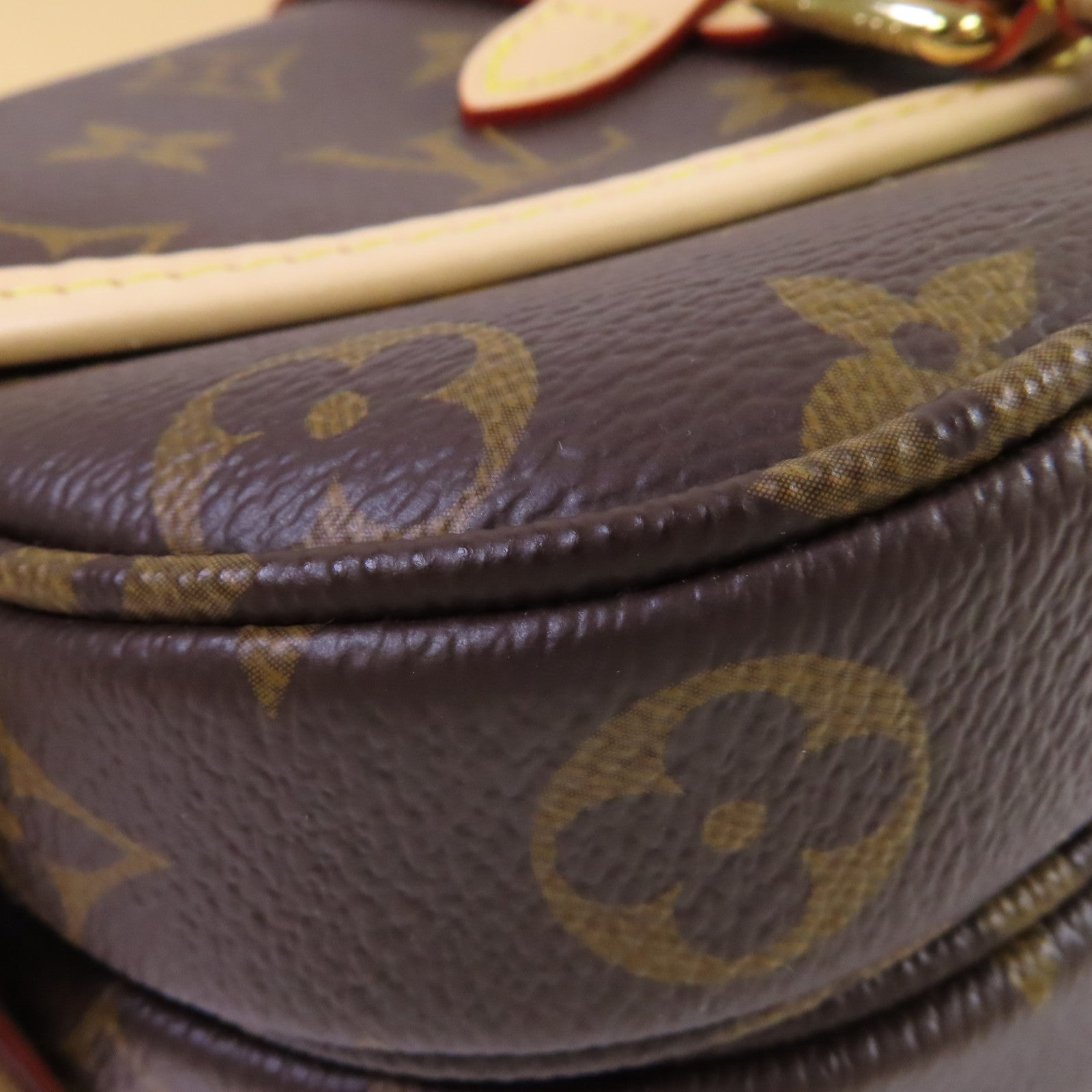 LOUIS VUITTON Monogram Saumur BB 2Way Shoulder Bag金扣手挽肩背兩用袋啡色