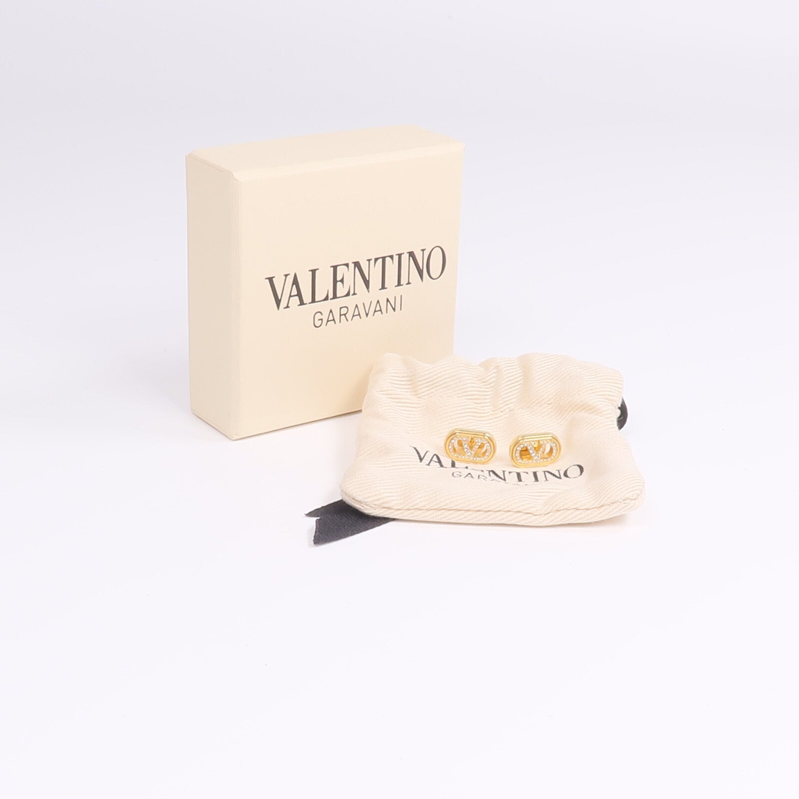 Valentino 金屬Garavani VLogo Signature Earrings耳環