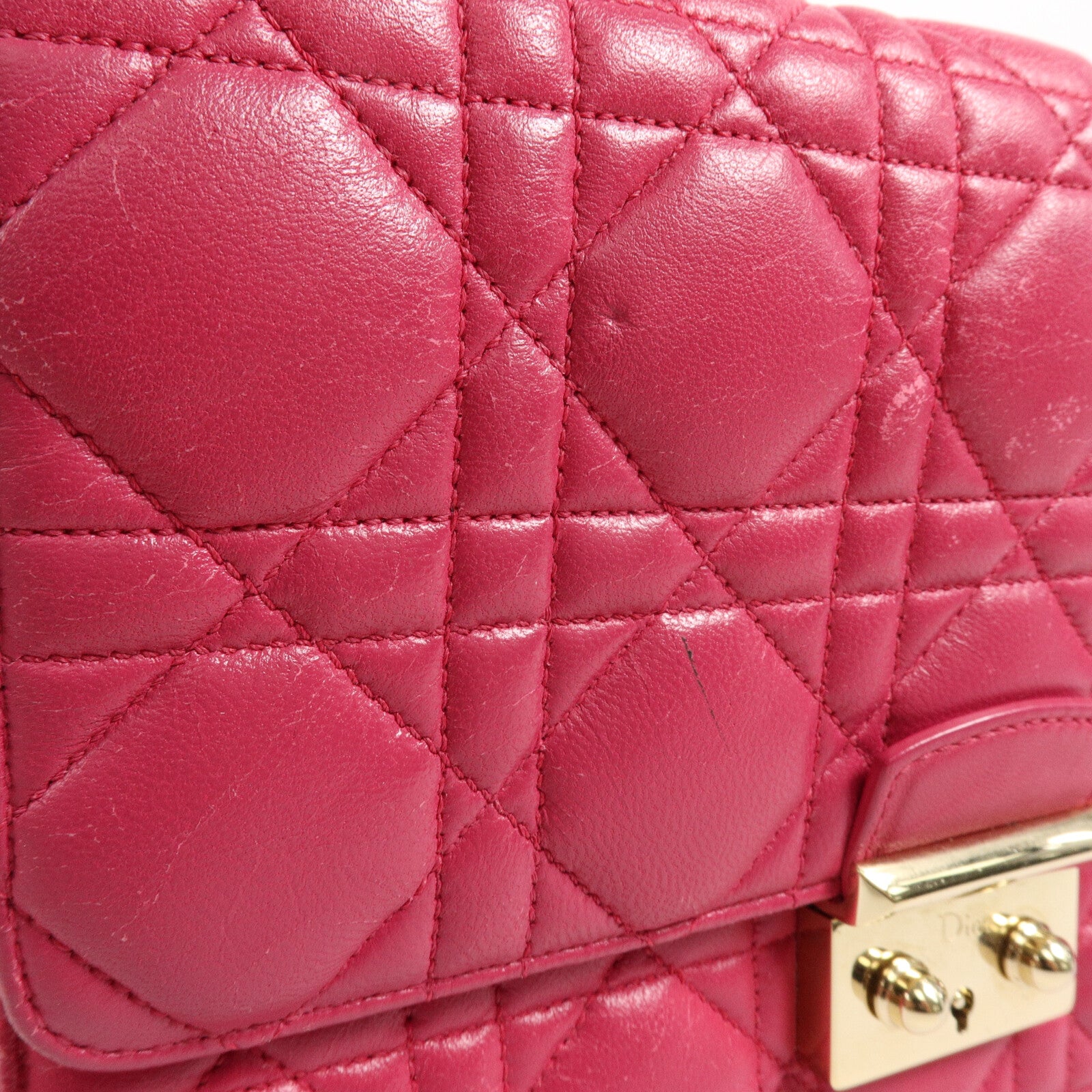 Dior 羊皮皮革Miss Dior Promenade Pouch鏈帶肩背袋