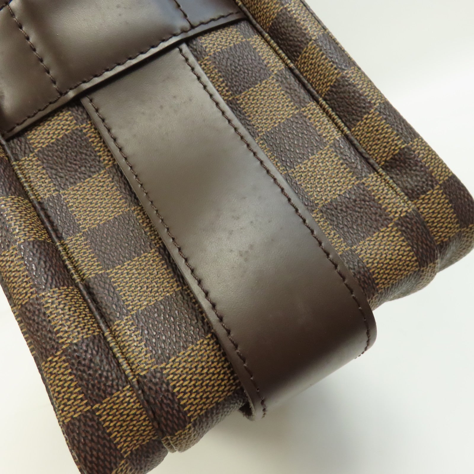 LOUIS VUITTON Damier Naviglio金扣肩背袋啡色