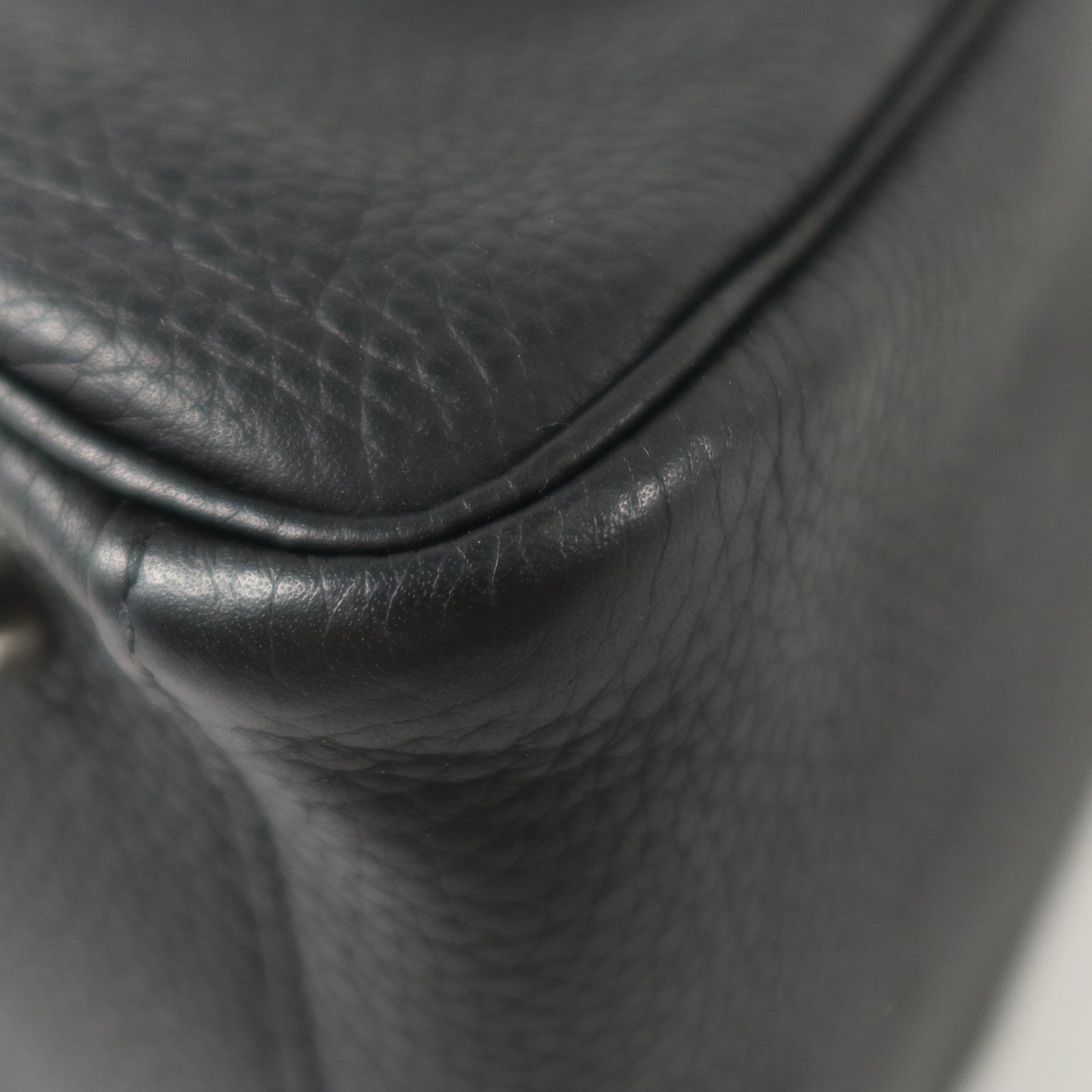 HERMES Clemence皮革Lindy 30銀扣手挽肩背兩用袋Noir