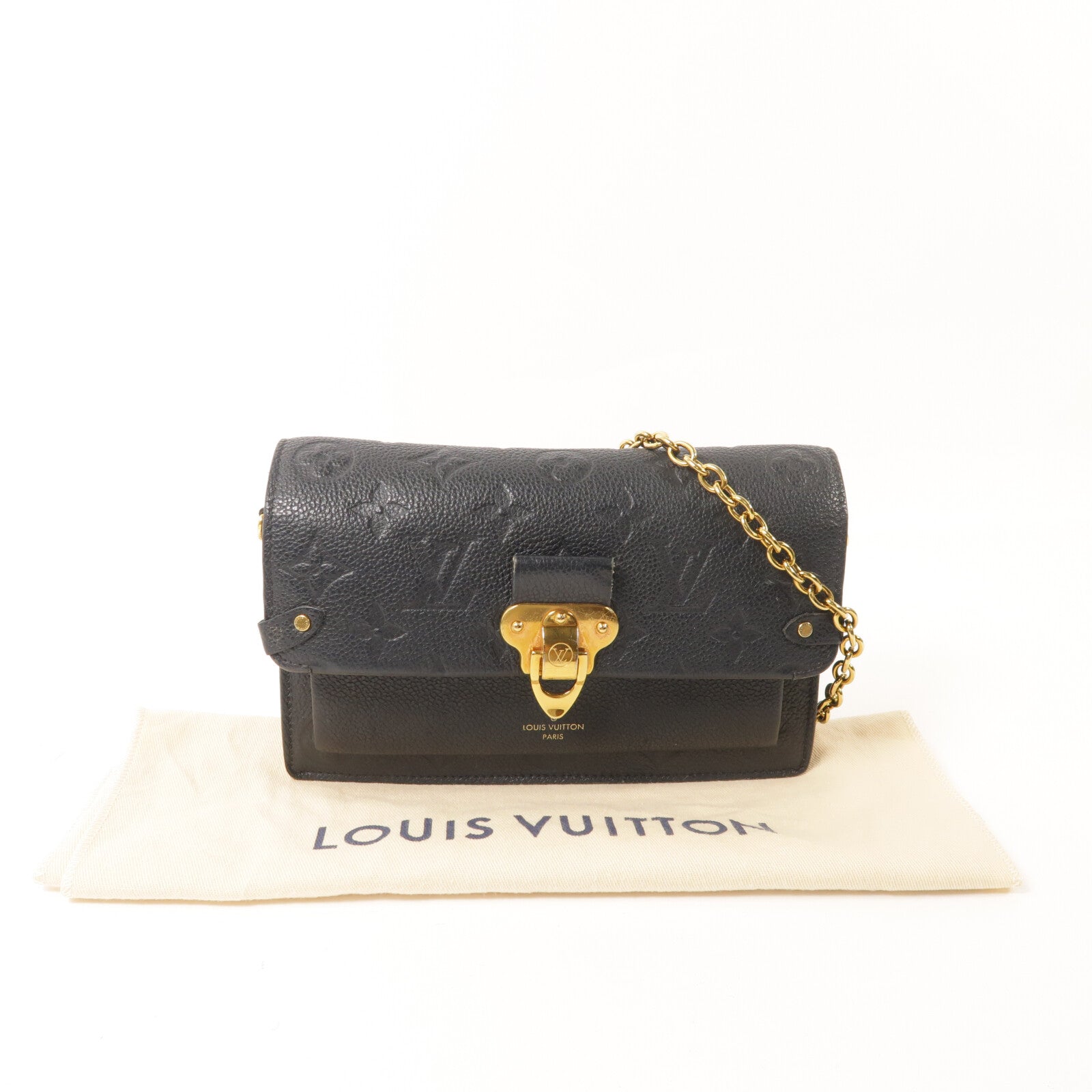 LOUIS VUITTON Monogram Empreinte Vavin 鏈帶肩背袋