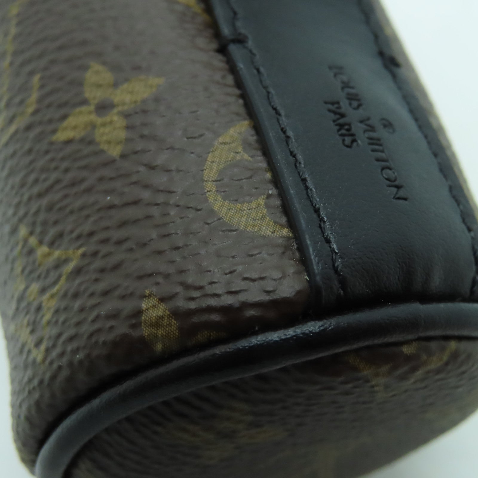 LOUIS VUITTON 【清倉大減價】Monogram Barrel Pouch銀扣手拿包棕色