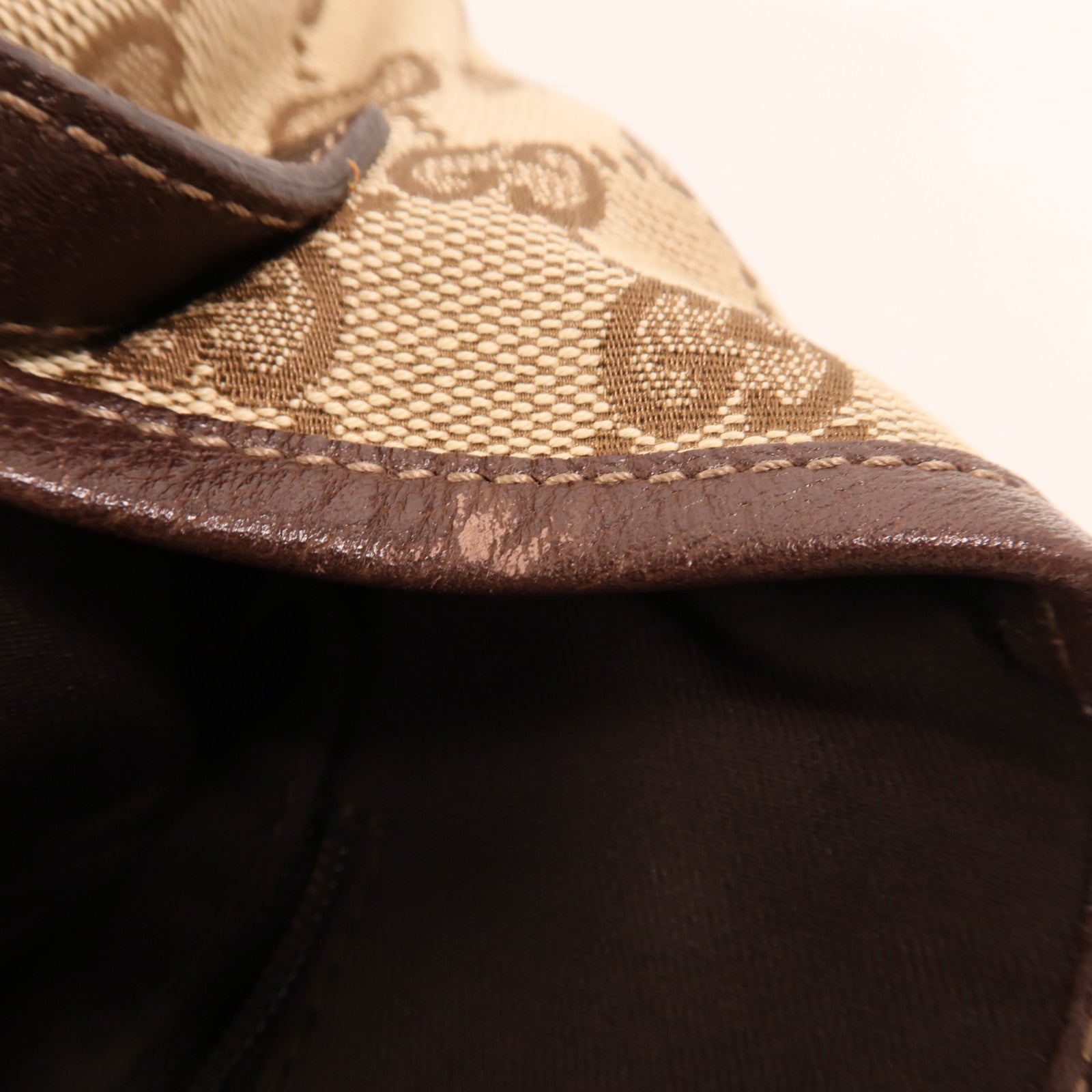 GUCCI 帆布Shoulder Bag金扣肩背袋