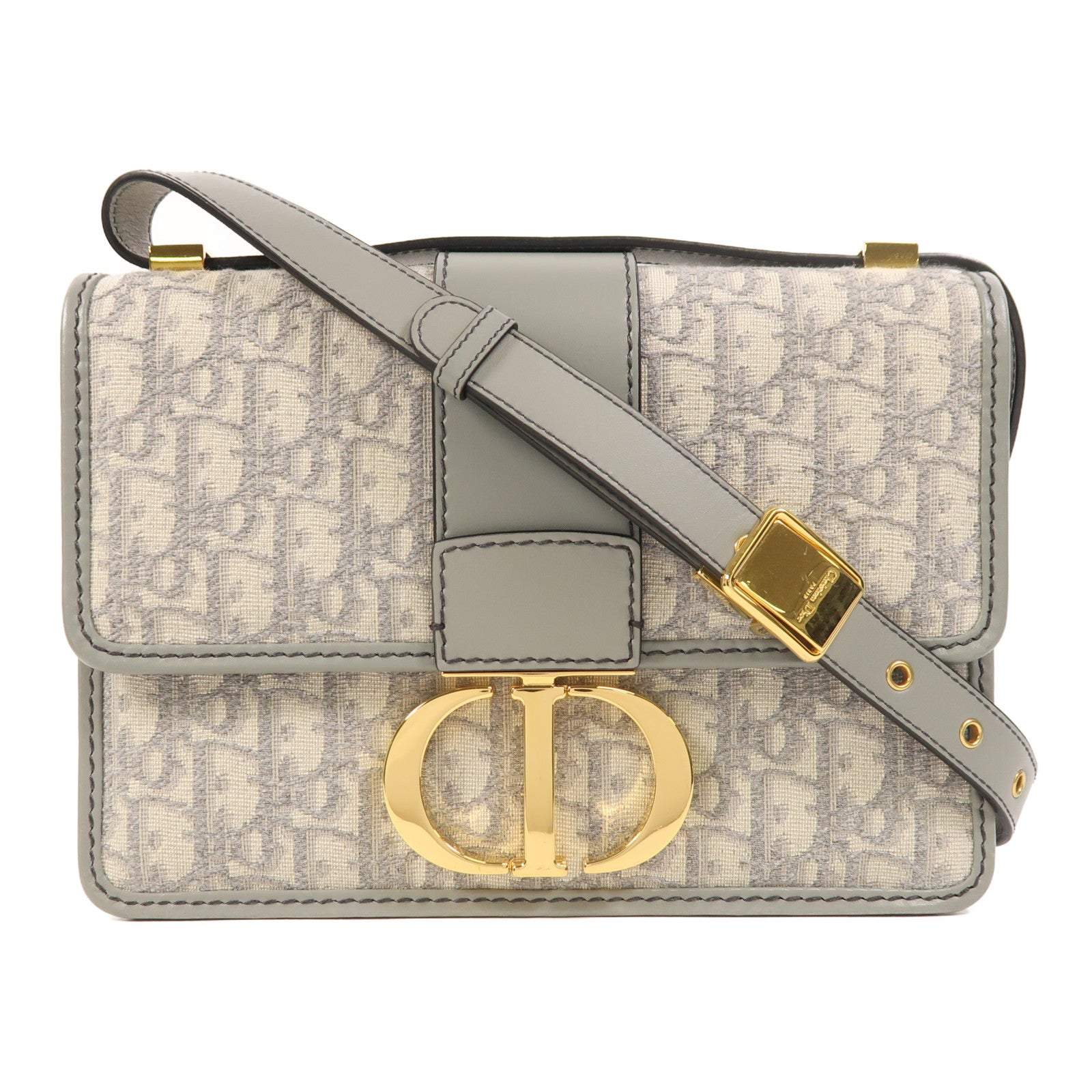 Dior 【激減優惠】帆布30 Montaigne金扣肩背袋